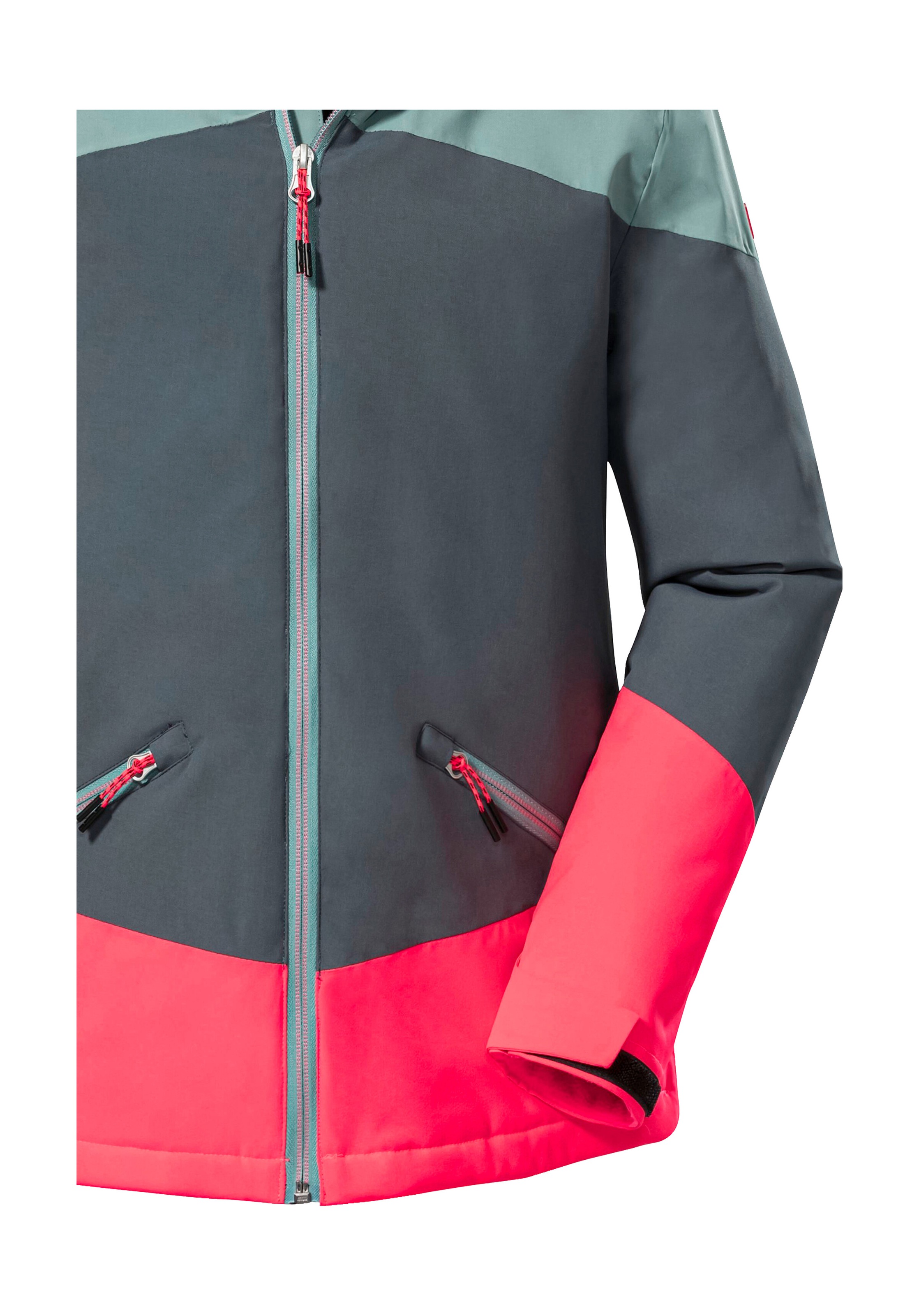 Killtec Outdoorjacke »KOW 195 GRLS JCKT«, Wasserdichte Winterjacke mit Colourblock, verstellbaren Details