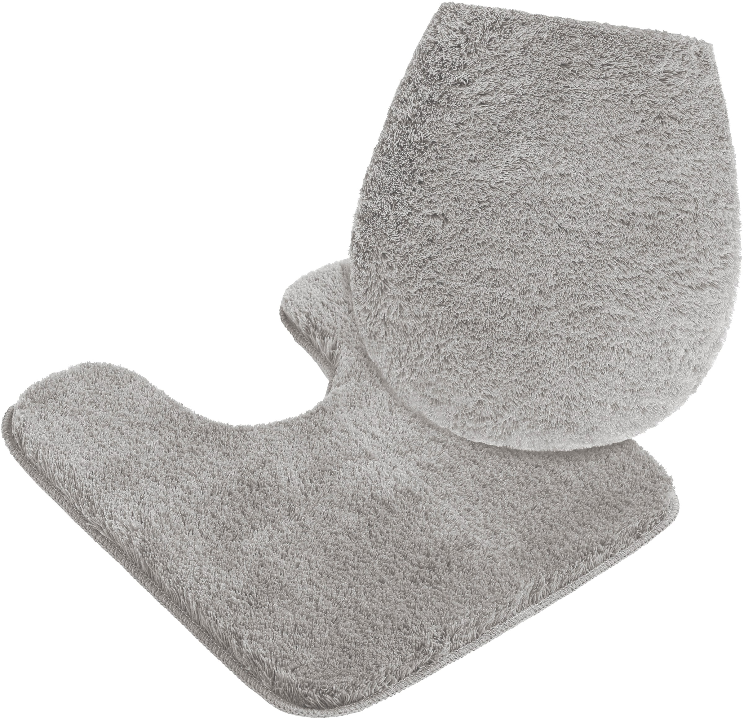 my home Badematte »Merida, Badvorleger, Badezimmer Teppich«, rutschhemmend beschichtet, fussbodenheizungsgeeignet-schnell trocknend-strapazierfähig, Badteppich, Uni Farben, rechteckig, rund & als 2-tlg. Set erhältlich