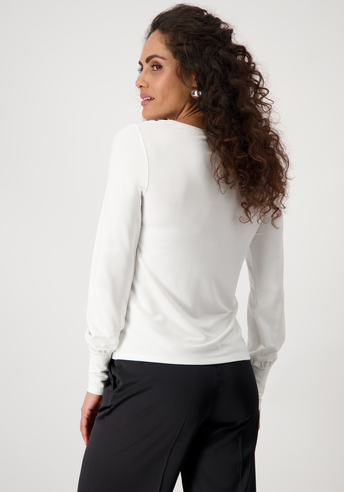 Monari Rundhalsshirt, mit Frontprint