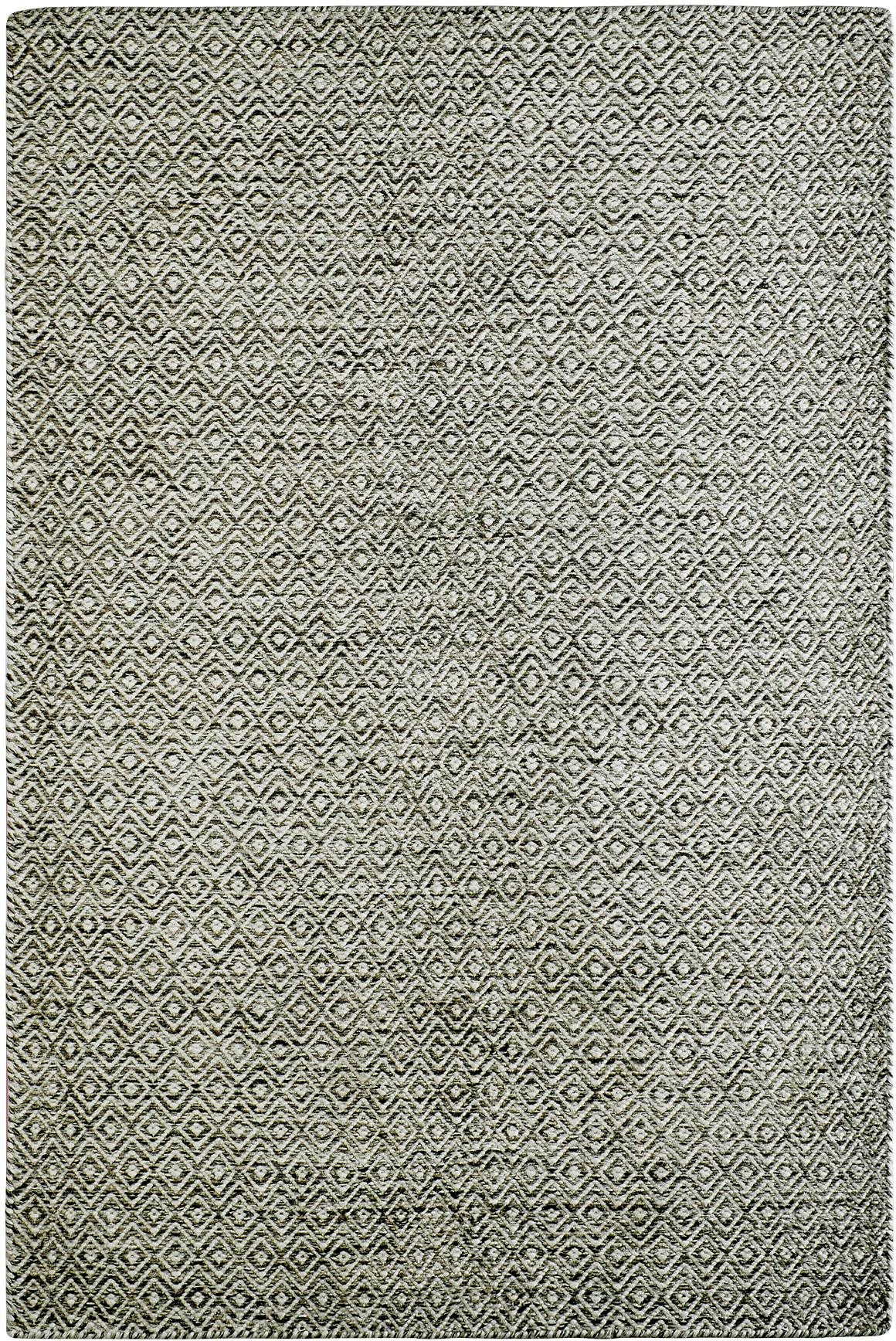 Obsession Wollteppich "My Jaipur 334" rechteckig 14 mm Höhe Handweb Teppich, Rauten Muster, reine Wolle, handgewebt