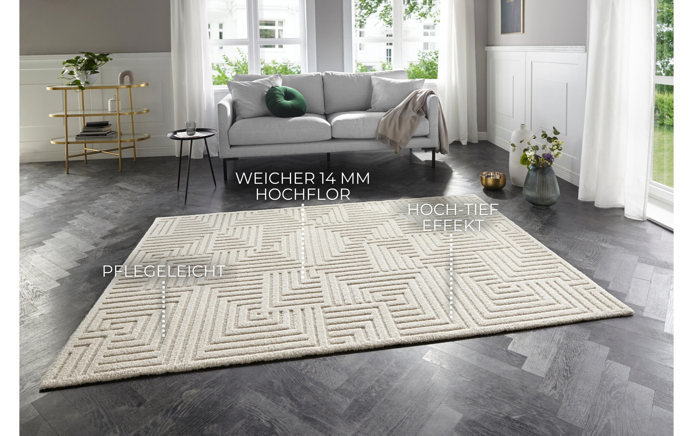 ELLE DECORATION Teppich »Manipu 160 cm x 230 cm«