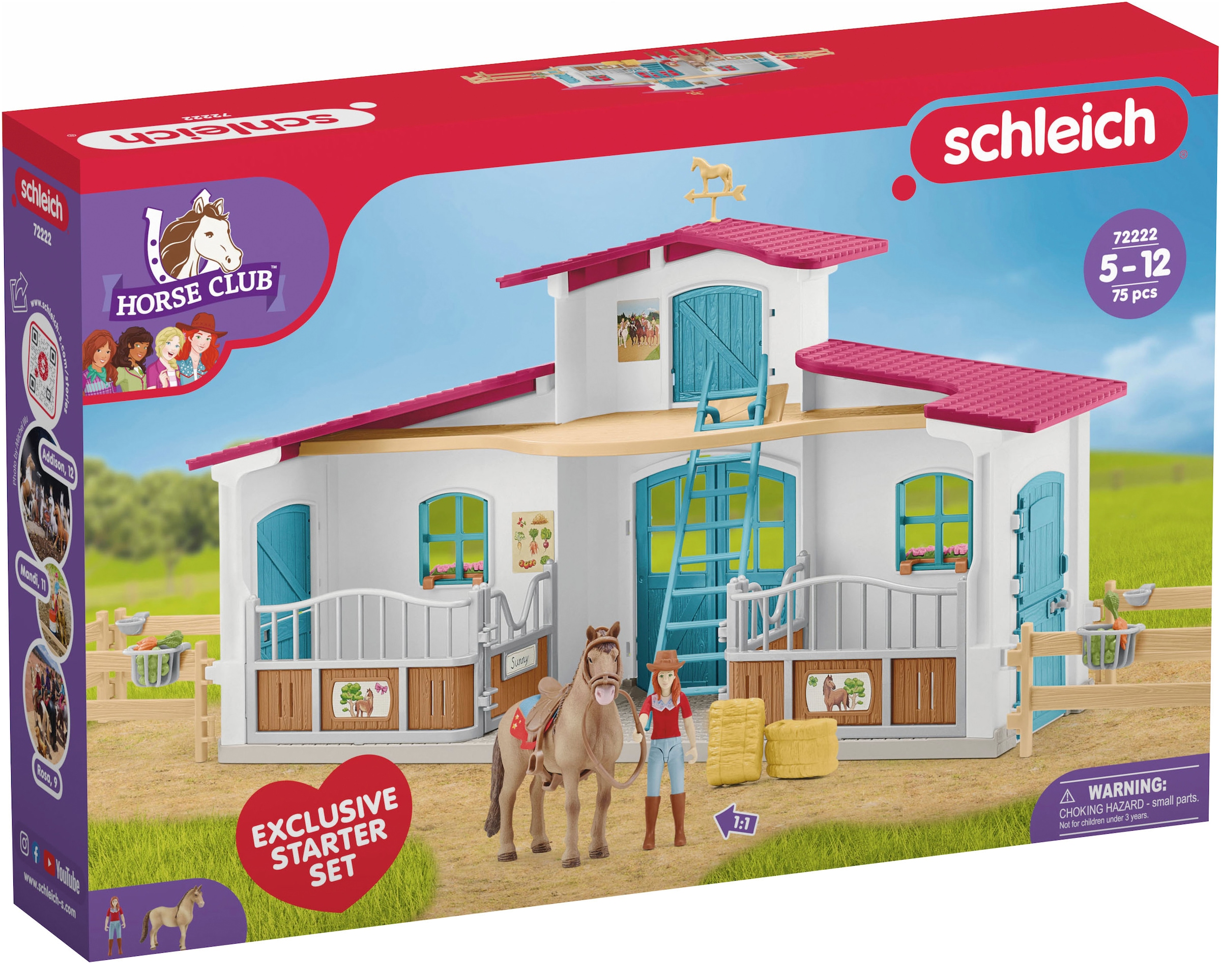 Schleich Spielwelt "HORSE CLUB, Reiterhof Starter Set (72222)"