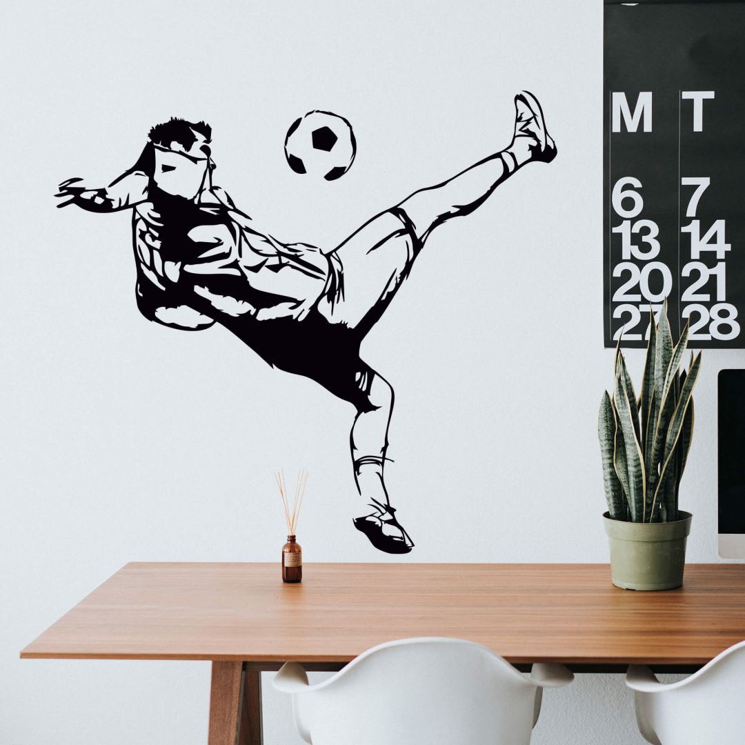 Jelmoli-Versand »Fussball shoppen Wall-Art | (1 Wandtattoo online St.) Kicker Aufkleber«,