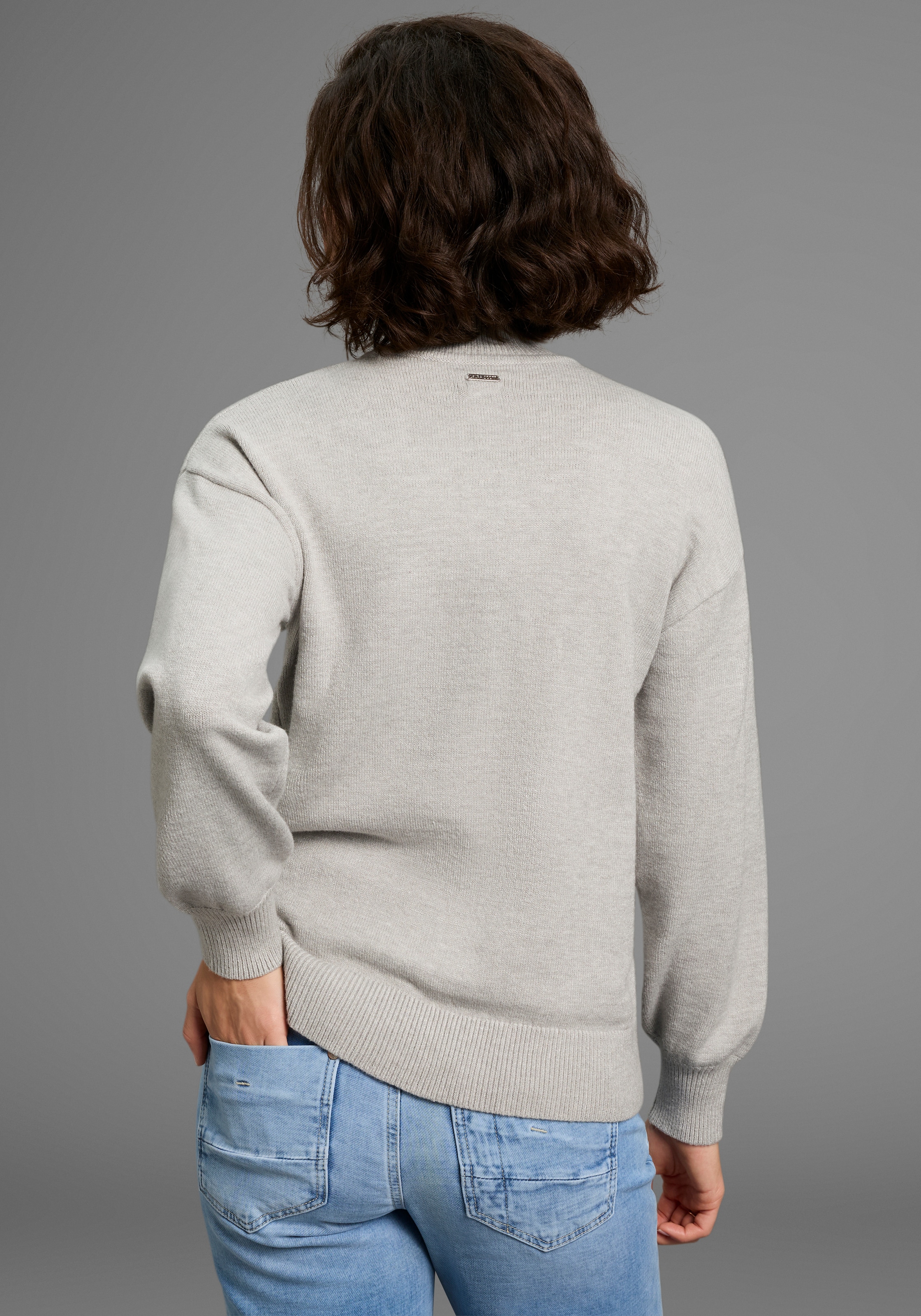 Laura Scott Stehkragenpullover, mit Volumenarm