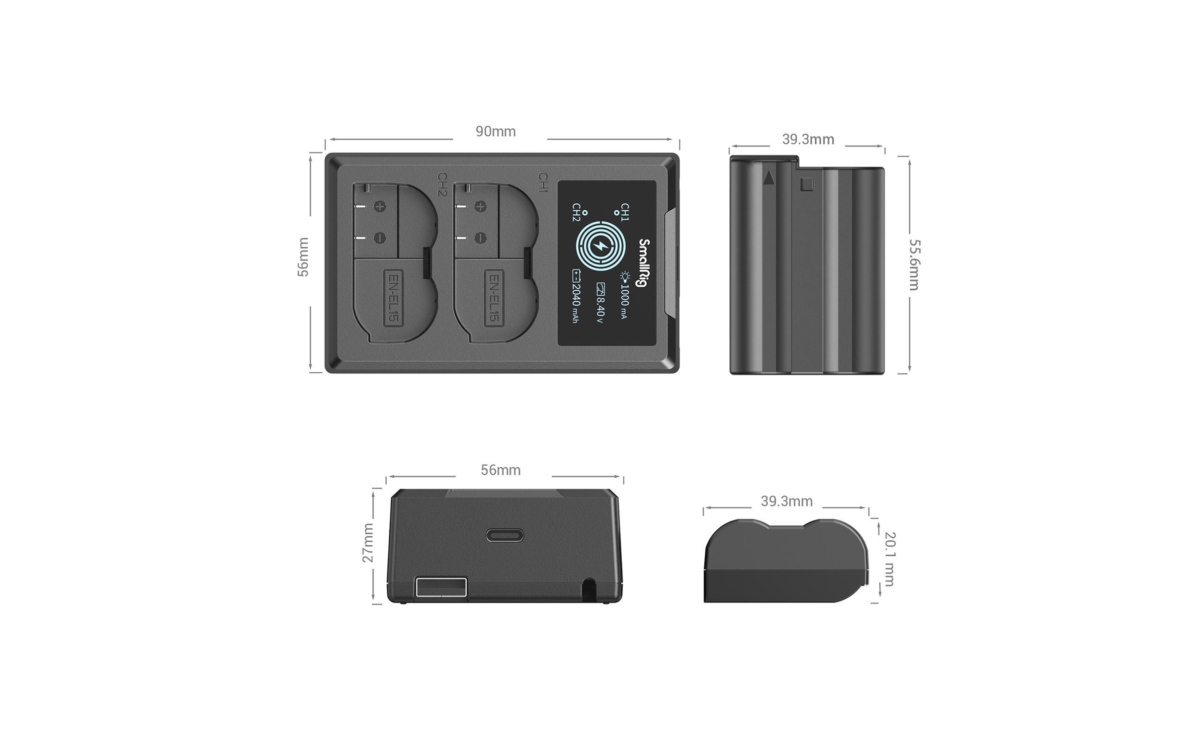 Kamera-Akku »Smallrig EN-EL15 Akku und Charger Kit«