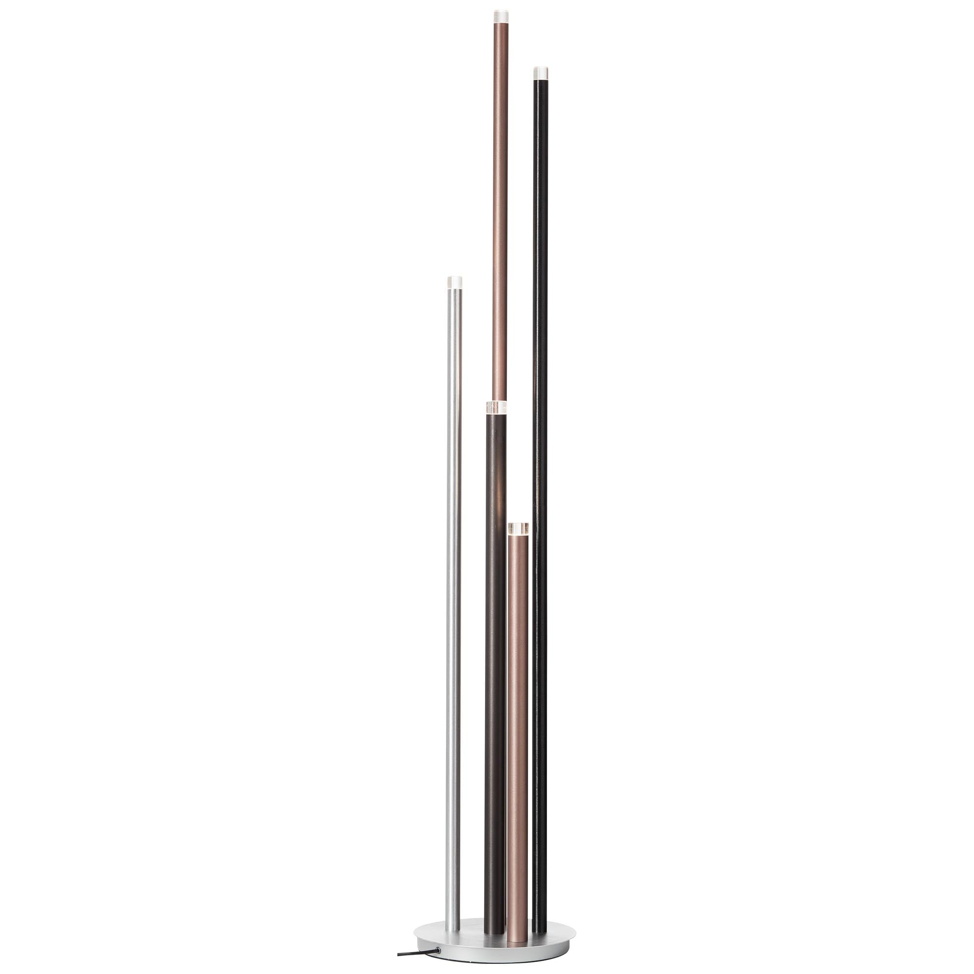 Brilliant Stehlampe »Cembalo«, 5 flammig, Leuchtmittel LED-Modul LED fest integriert, 5flg mit Fussdimmer, 155 cm Höhe, Ø 28 cm, 2200 lm, 3000 K