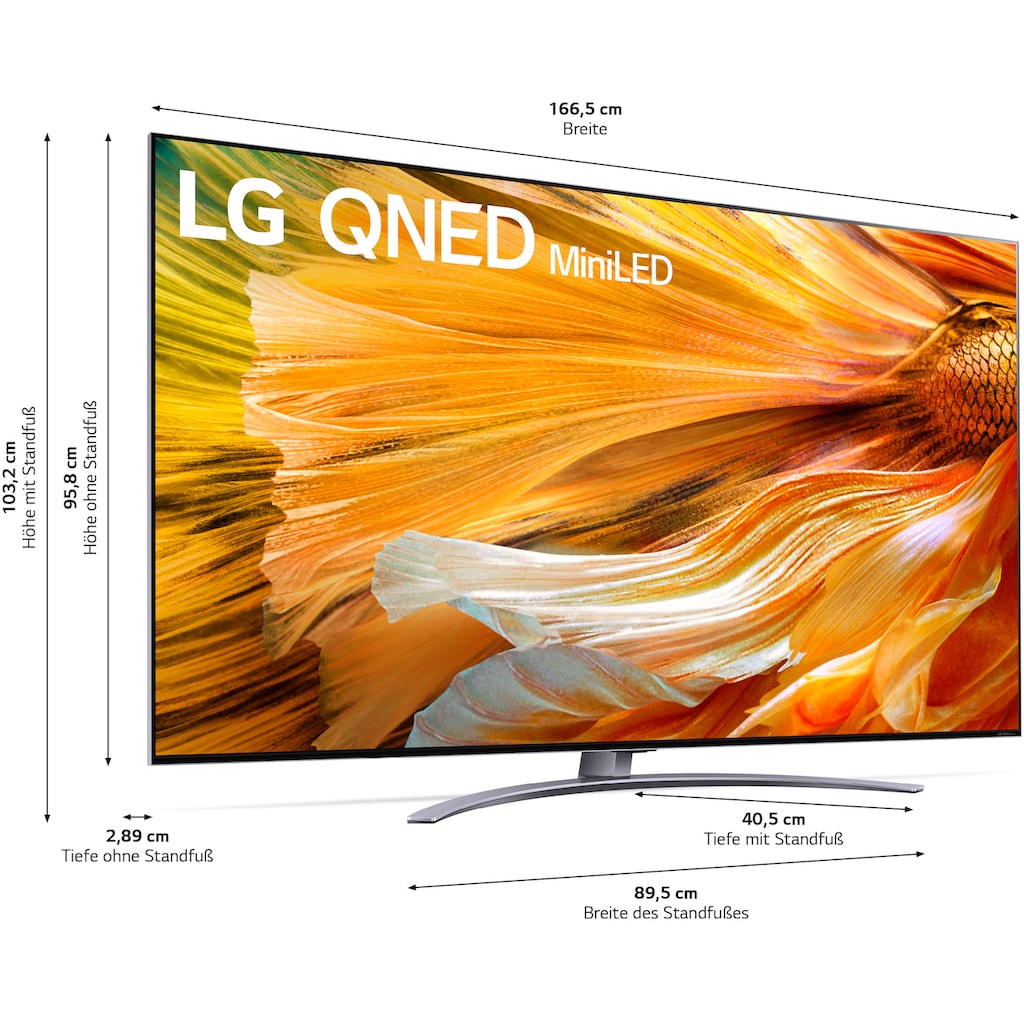 LG QNED-Fernseher »75QNED919PA«, 189 cm/75 Zoll, 4K Ultra HD, Smart-TV