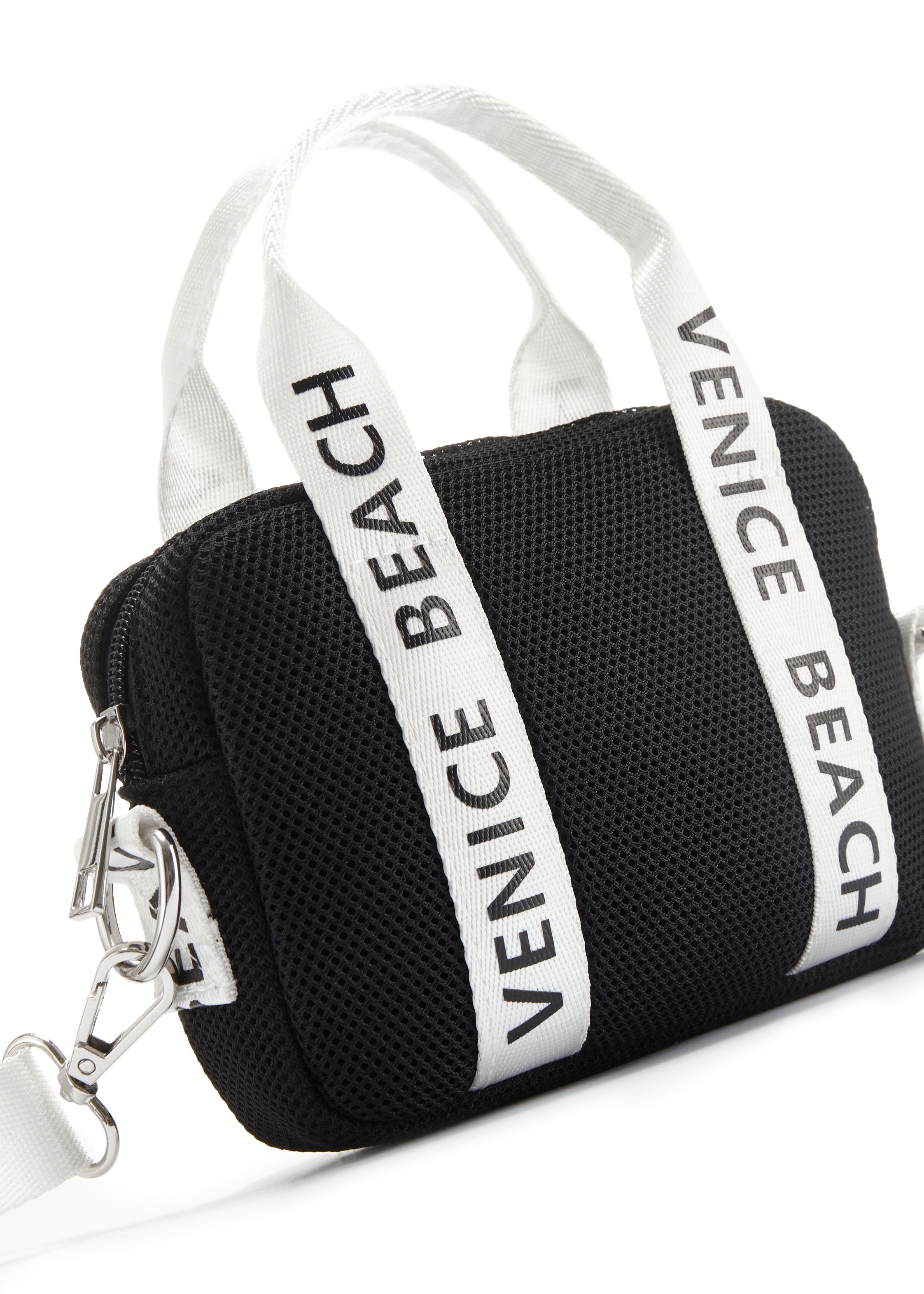 Venice Beach Umhängetasche, Minibag, Handtasche aus Mesh Material VEGAN