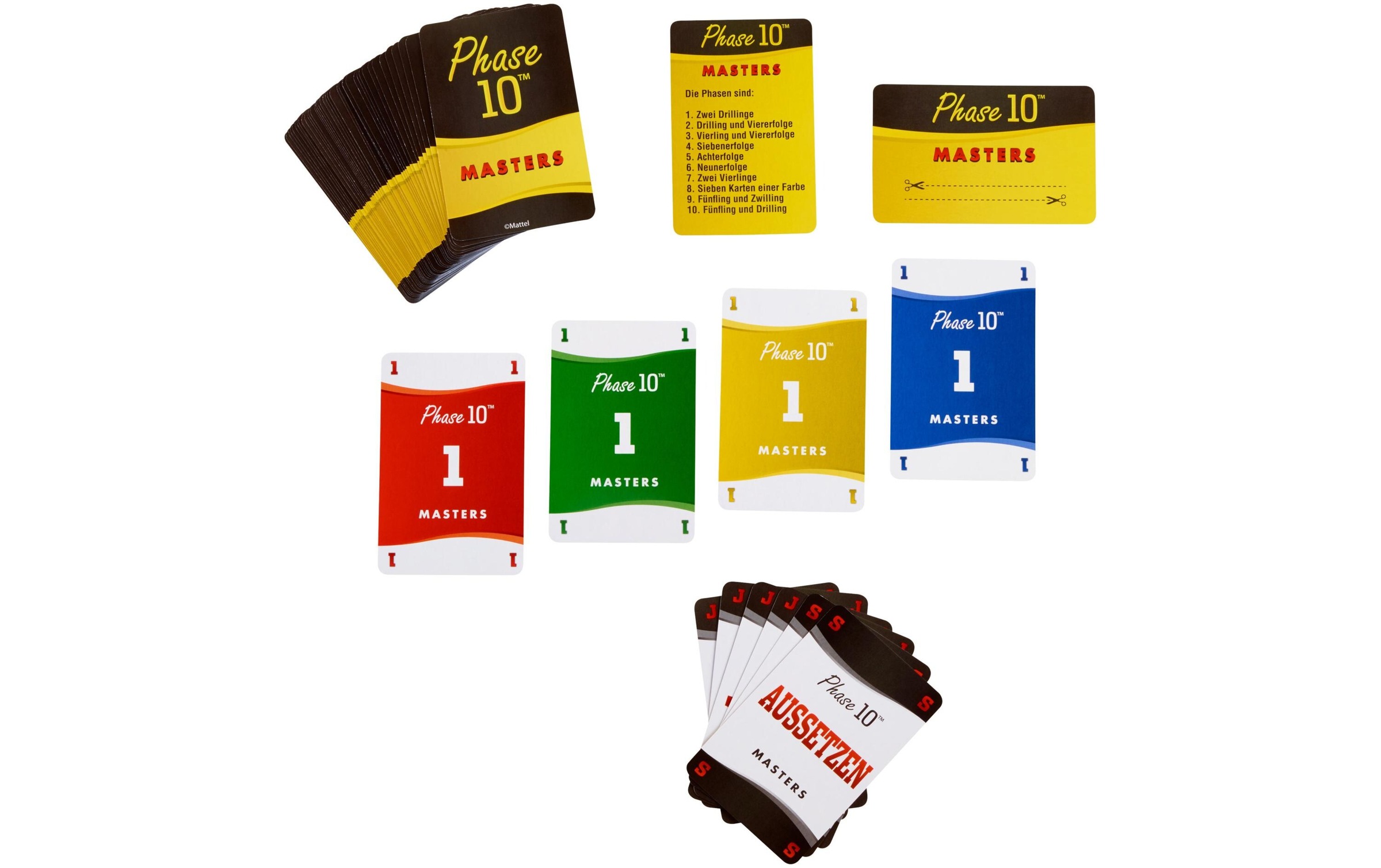 Mattel games Spiel »Phase 10 Masters Kartenspiel D«