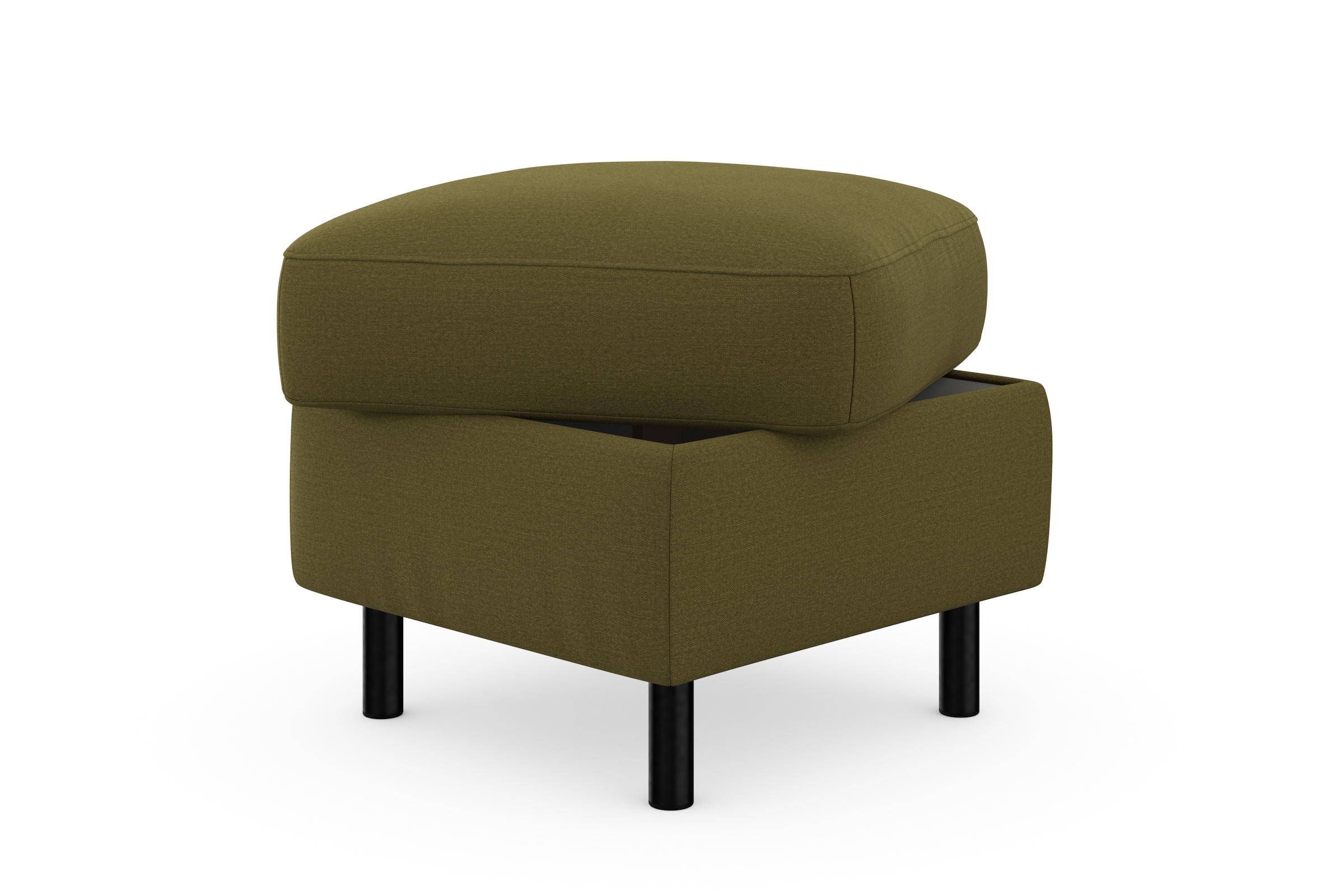 sit&more Stauraumhocker »Sinatra«, Sitzfläche ist abnehmbar, mattschwarze Metallfüsse