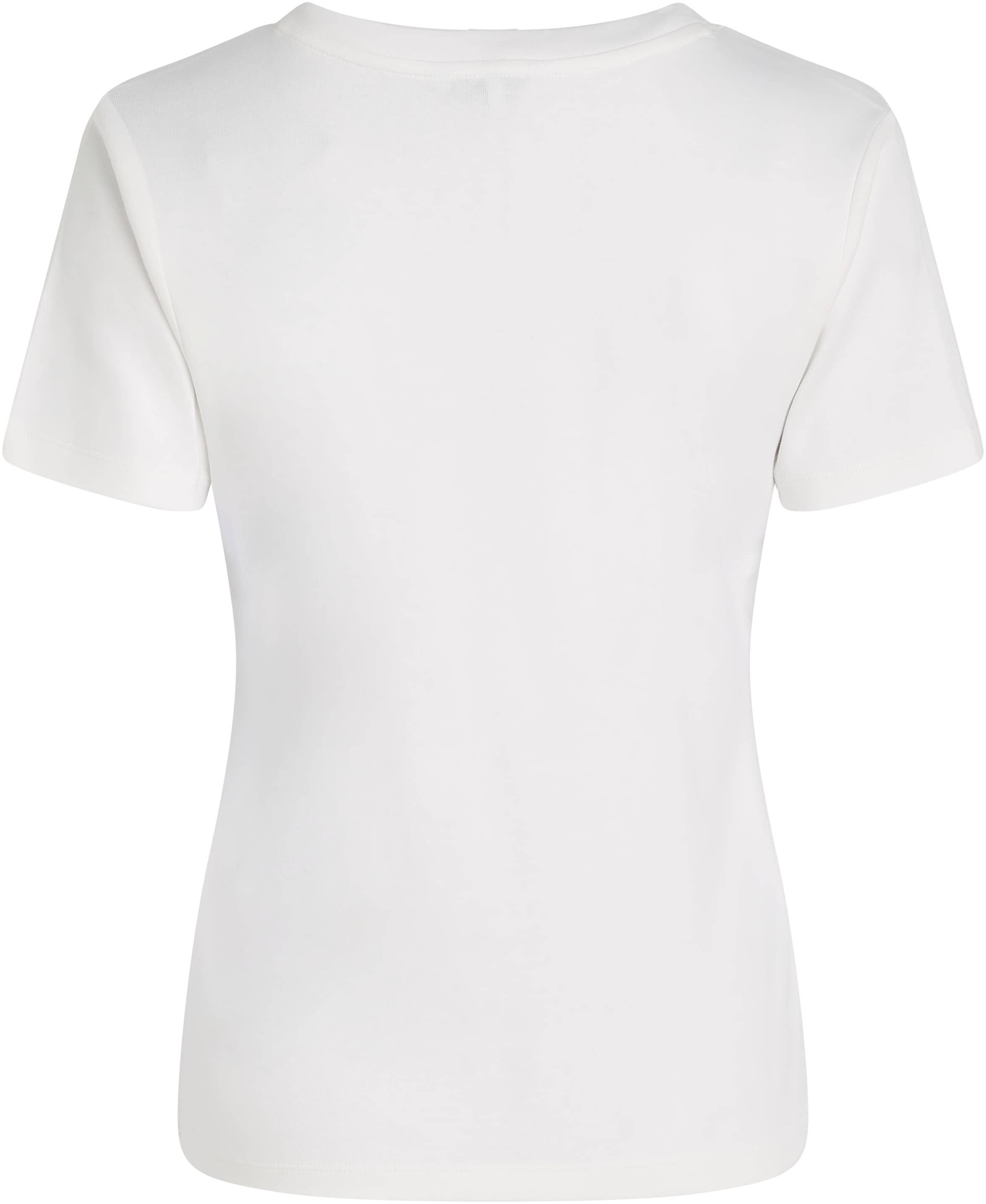 Tommy Hilfiger T-Shirt »SLIM CODY V-NK SS«, mit Logostickerei