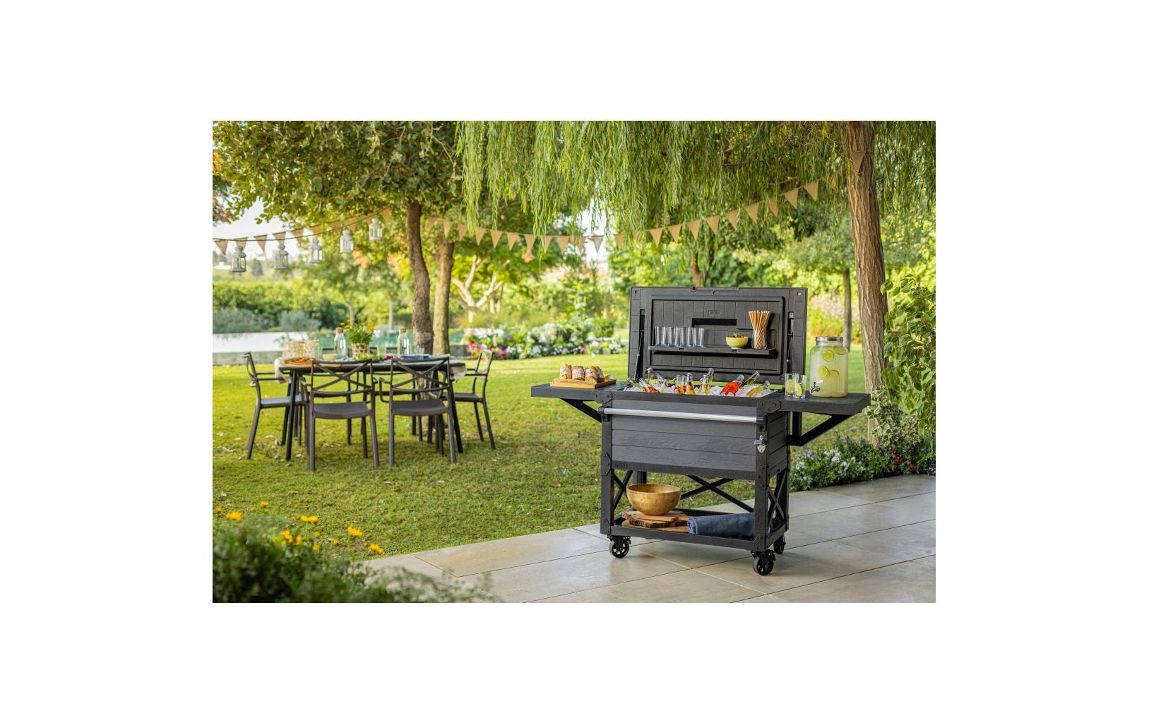 Keter Servierwagen »95.5 x 58.4 x 89.8 cm Anthrazit«
