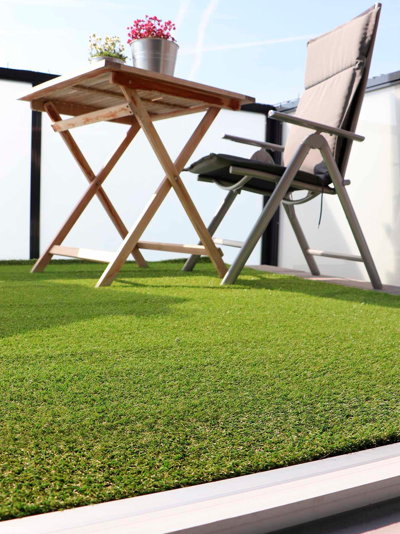 Primaflor-Ideen in Textil Kunstrasen »COLORADO«, rechteckig, mit Drainagefunktion, ideal für Balkon & Terrasse
