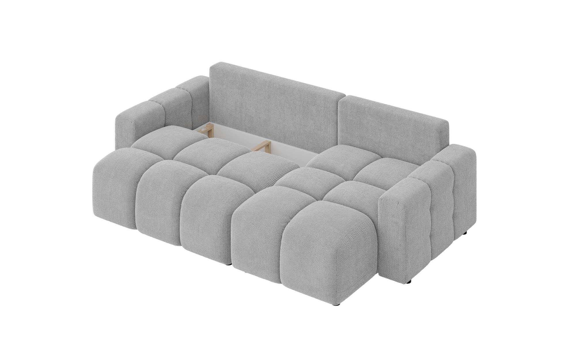 INOSIGN Ecksofa »FELICI, Schlafsofa 233cm, L-Form mit Recamiere beidseitig montierbar«, Designsofa mit Bettfunktion und Bettkasten, Masse B/T/H: 233/142/88 cm