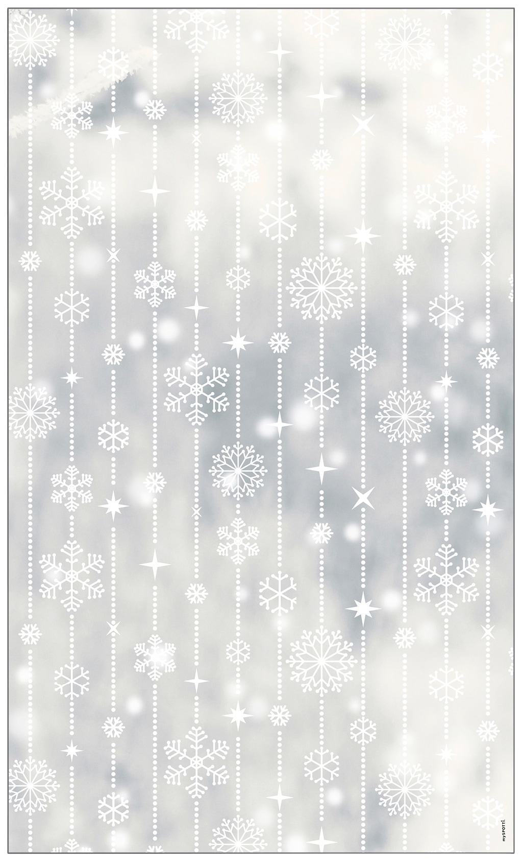 MySpotti Fensterfolie white«, 100 60 Schneeflocken | haftend x halbtransparent, Jelmoli-Versand kaufen »Look cm, glattstatisch haftend, online statisch