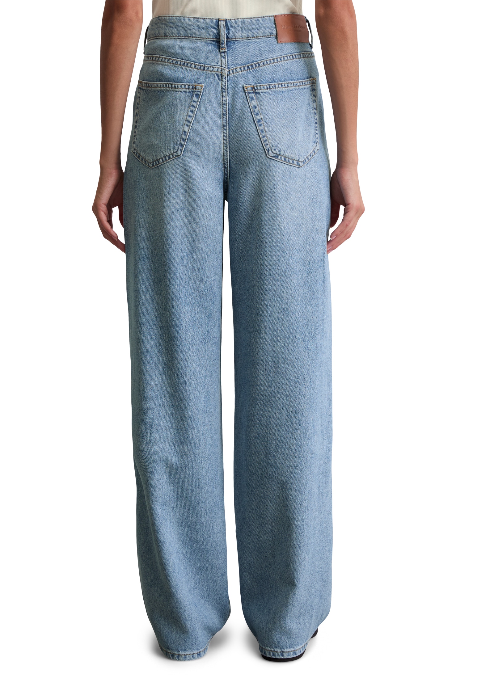 Marc O'Polo Weite Jeans, High waist, Wide Fit, used washed