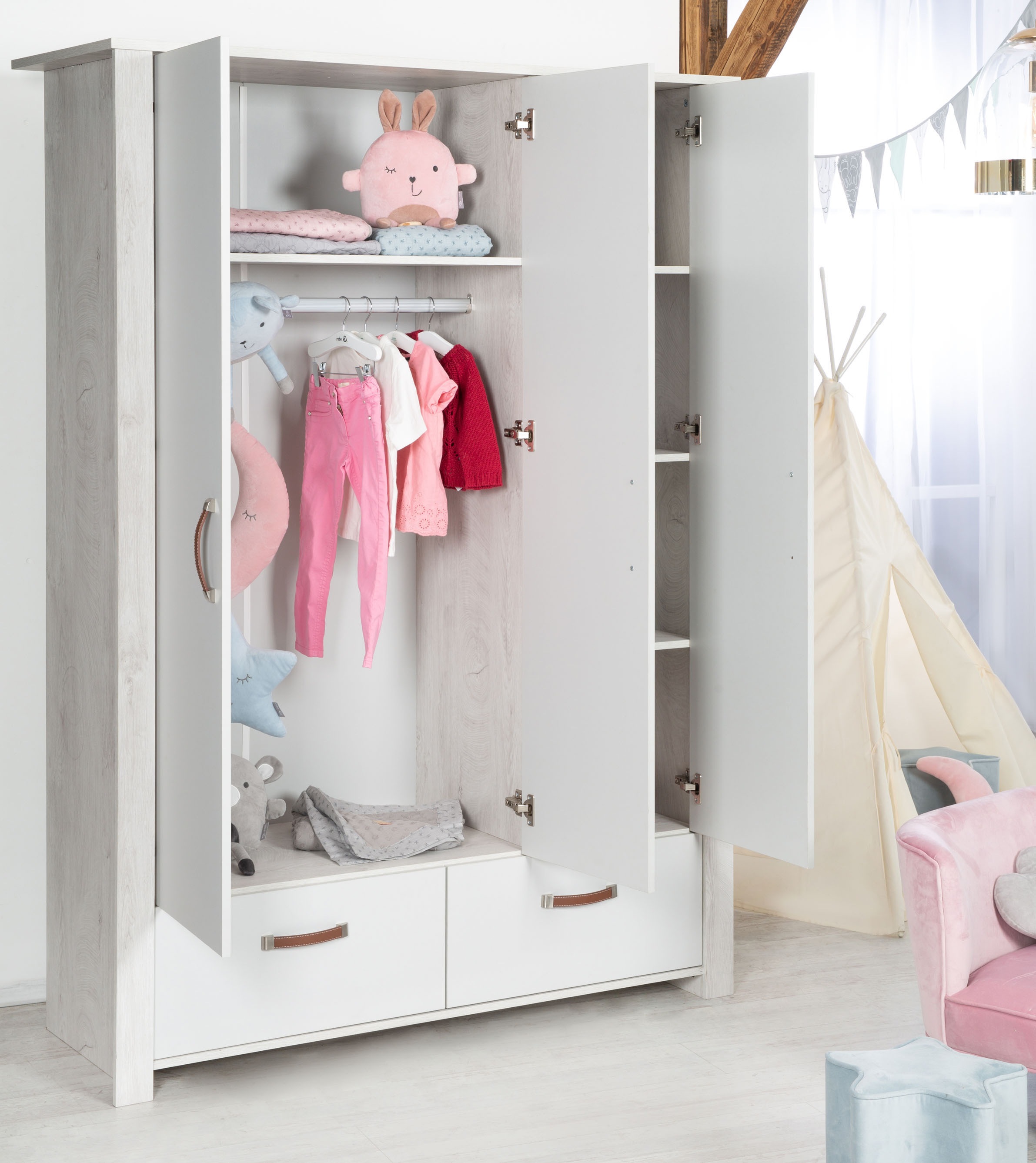 online ✵ Jelmoli-Versand Kinderkleiderschrank 3-türig« roba® »Mila, kaufen |