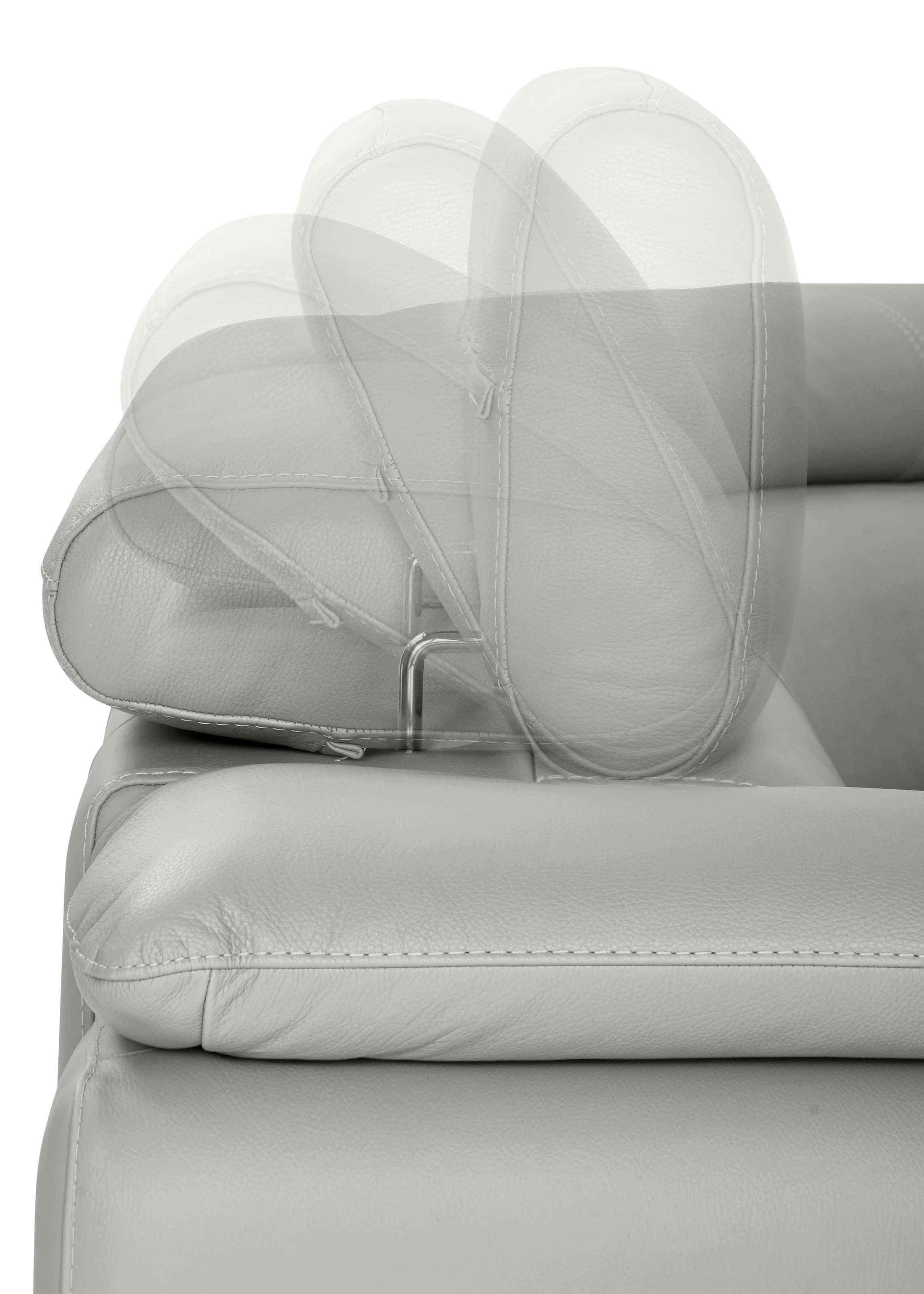 CALIA ITALIA Wohnlandschaft »Magic, italienisches Sofa zum Träumen, erstklassiger Sitzkomfort«, verstellbaren Kopfstützen zum Relaxen, in 2 Lederqualitäten, U-Form