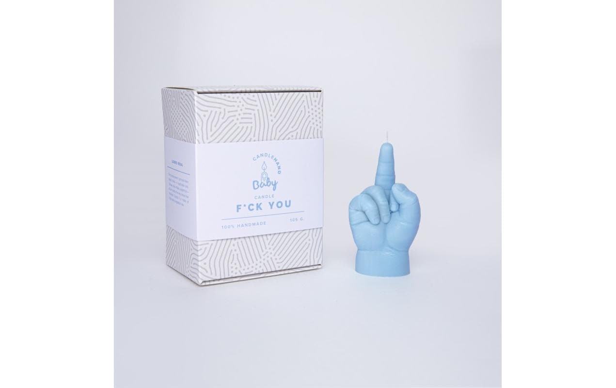 Formkerze »Mandatus Candle Hand Baby F*ck You«