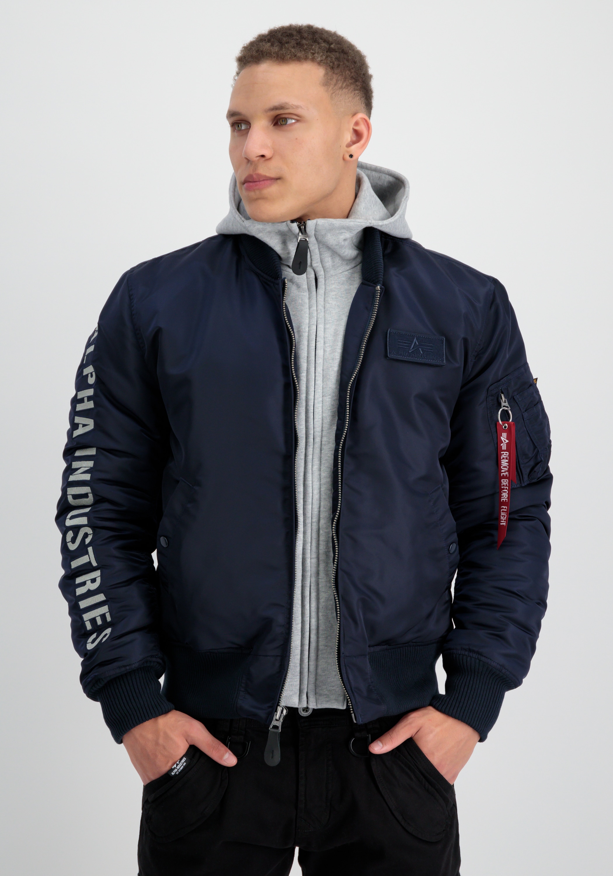 Alpha Industries Bomberjacke »MA-1 D-Tec Sleeve Embroidery«