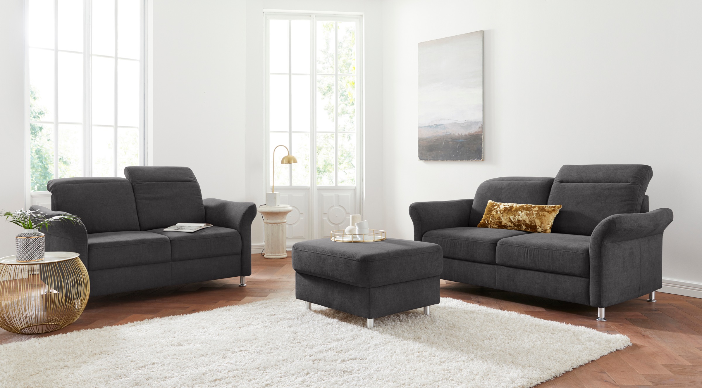 sit&more Stauraumhocker »Darwin«, inklusive Federkern und Stauraum