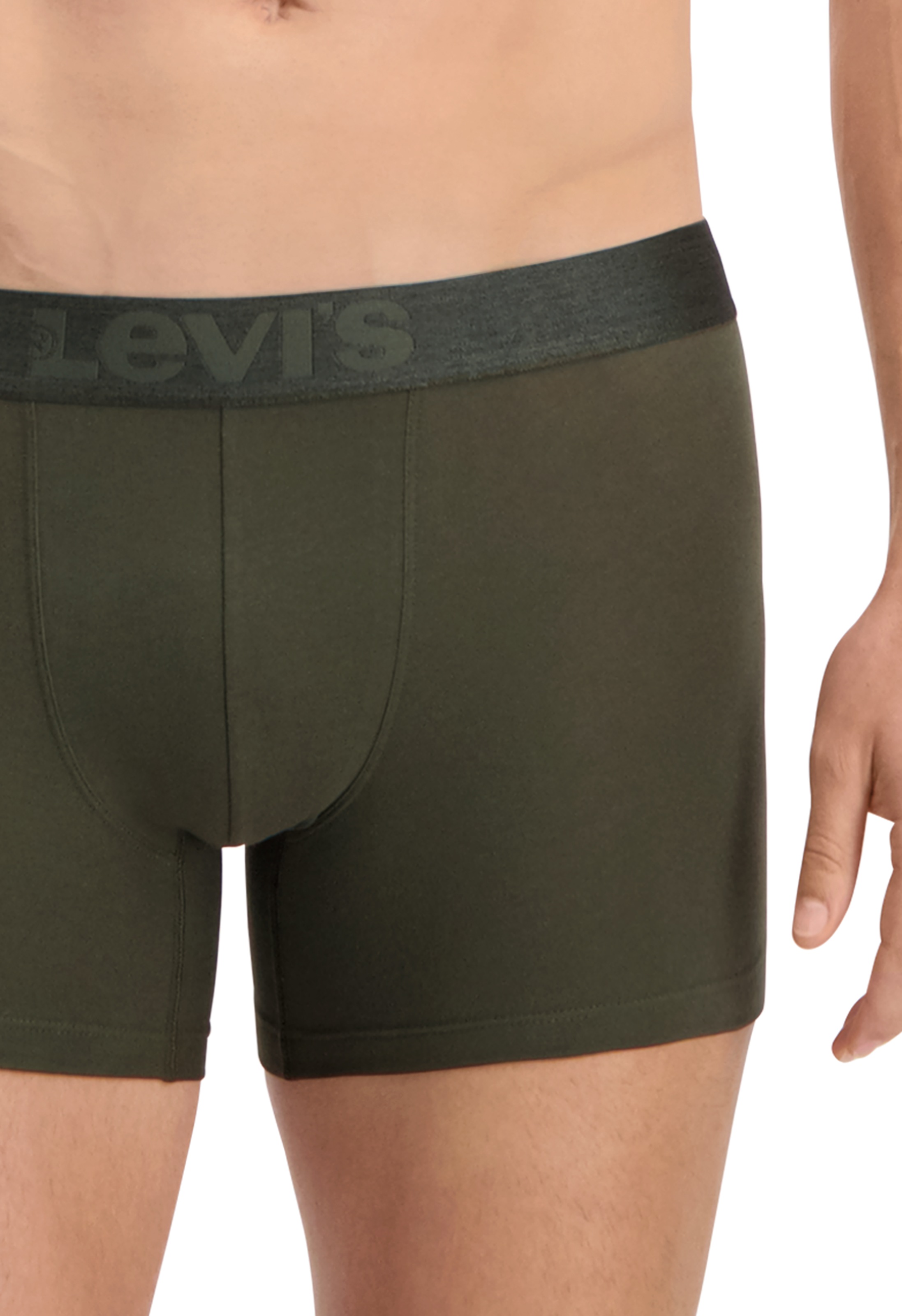 Levi's® Boxershorts »LEVIS MEN MEL WB BOXER BRIEF ORG CO 2P«, (2er Pack), mit breitem Logobund