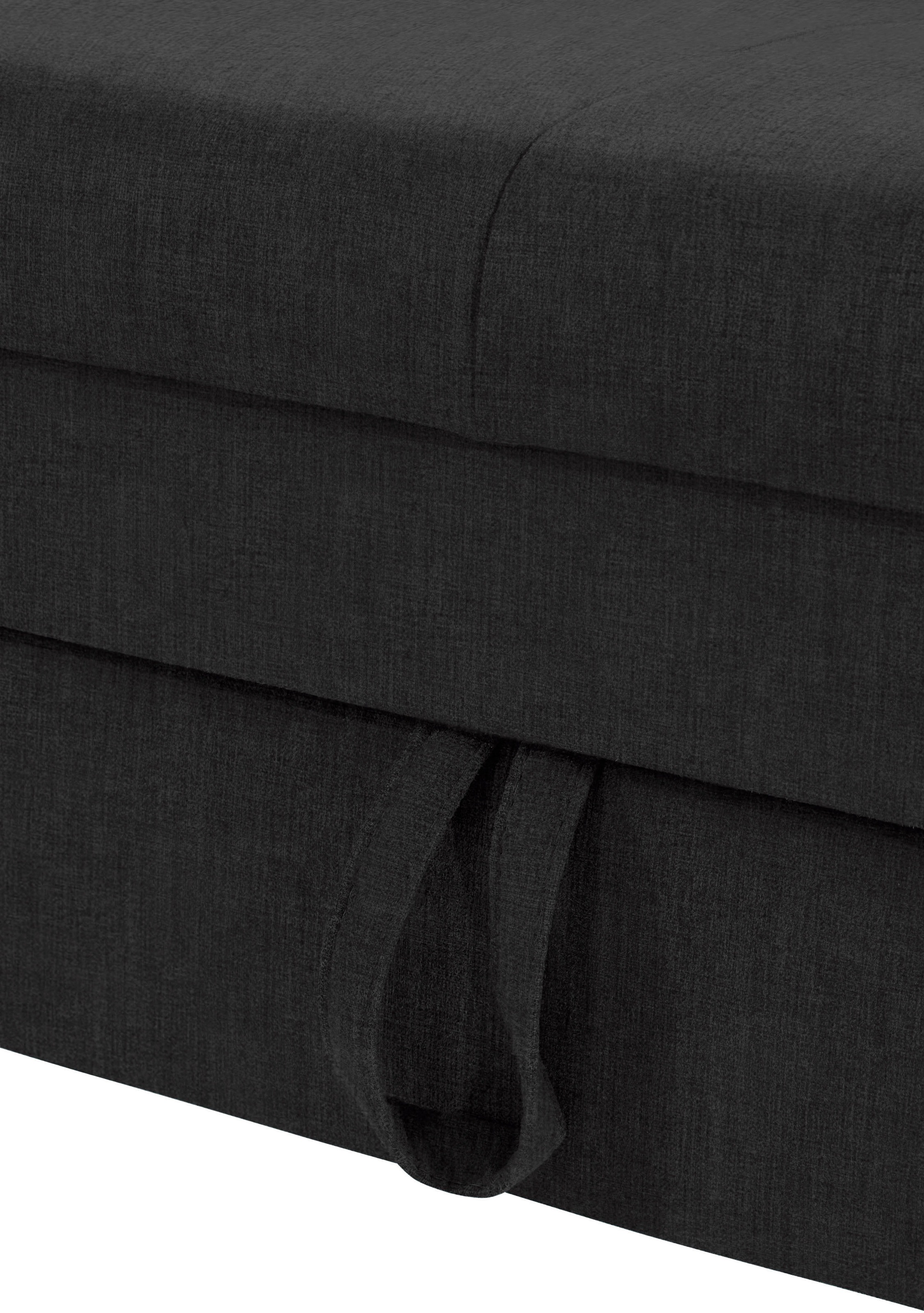 COTTA Ecksofa »Mia L-Form mit 3 Zierkissen«, wahlweise mit Bettfunktion, Bettkasten, Beleuchtung & Wireless-Charger