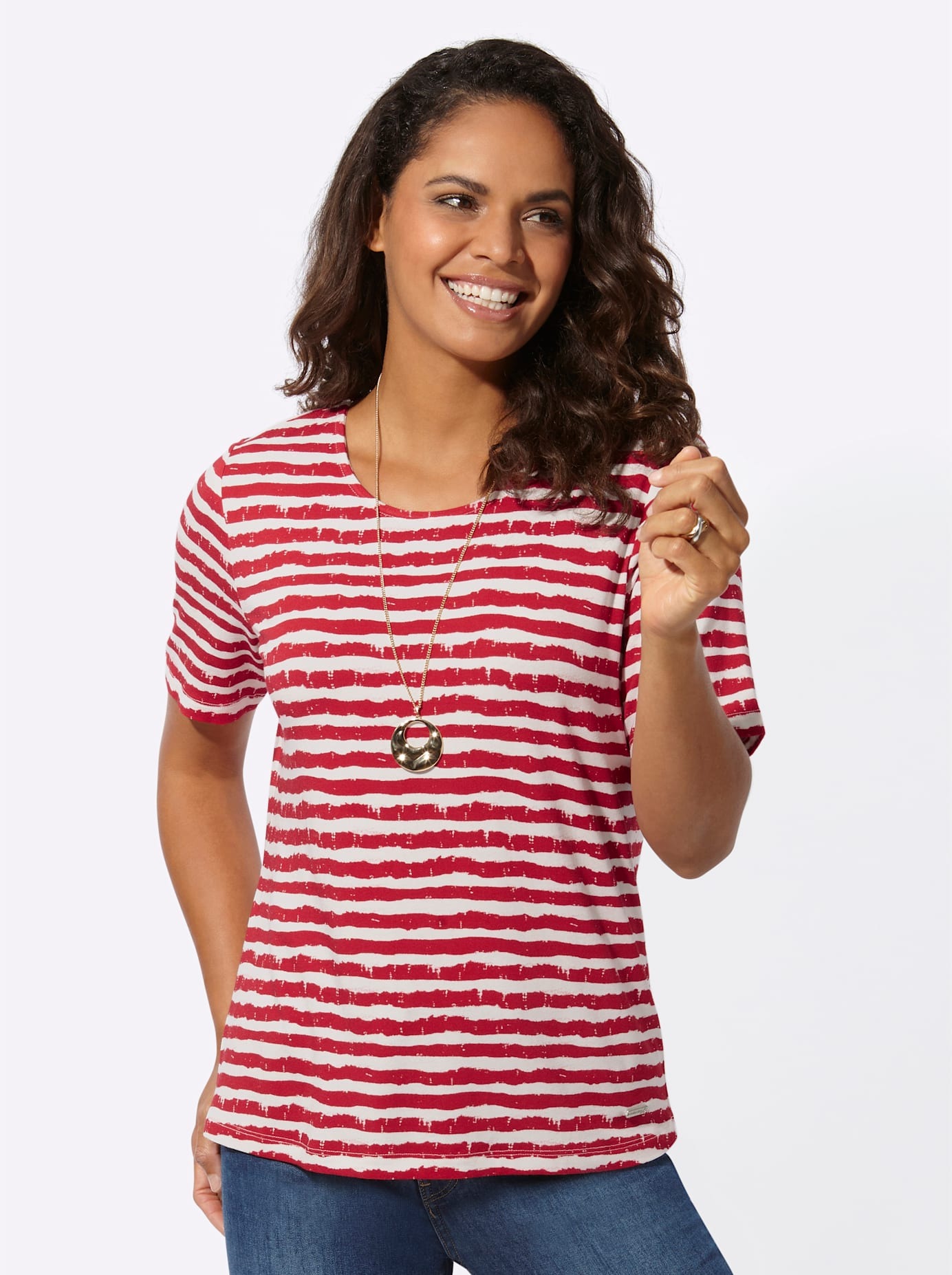 Casual Looks Kurzarmshirt »Ringelshirt« 1 Stk.