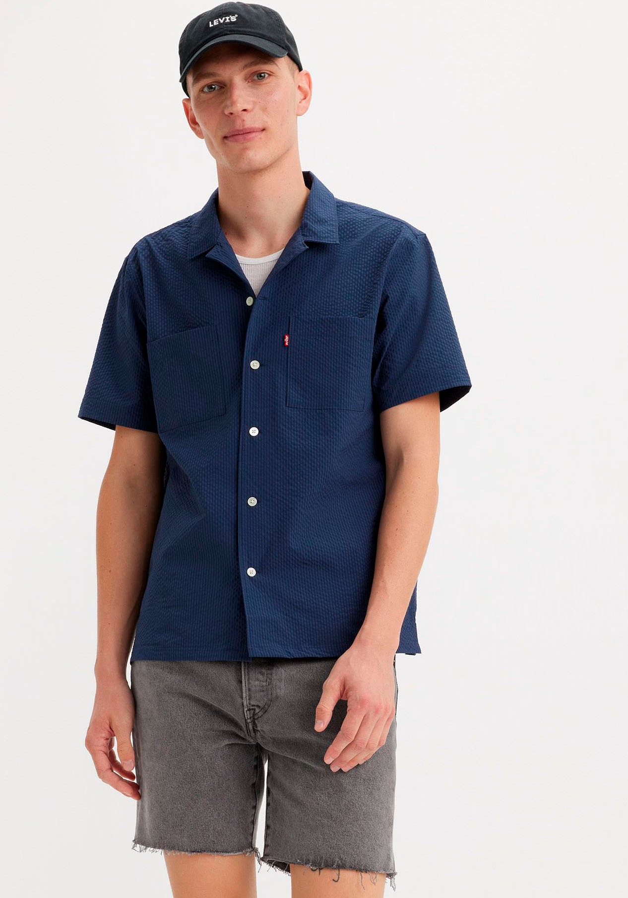 Levi's® Kurzarmhemd »THE STANDARD CAMP SHIRT BLUES«