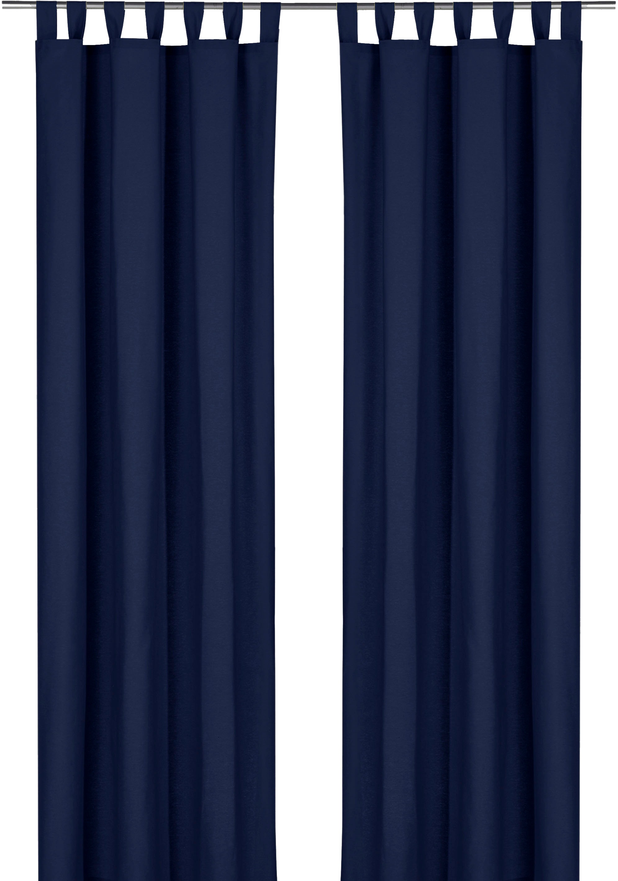 Weckbrodt Vorhang "Sento" Schlaufen 1 Stk. tlg. Baumwolle, blickdicht, matte Struktur, unifarben, Gardine, Store