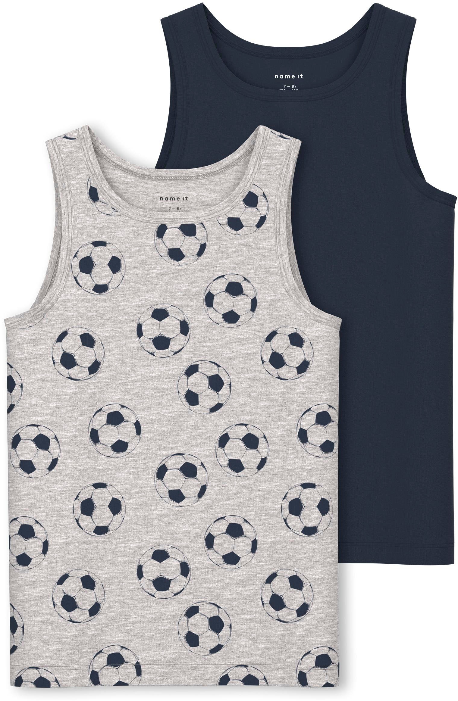 ✵ Name It Unterhemd FOOTBALL«, bestellen Jelmoli-Versand 2 (Packung, »NKMTANK online TOP | St.) MELANGE 2P