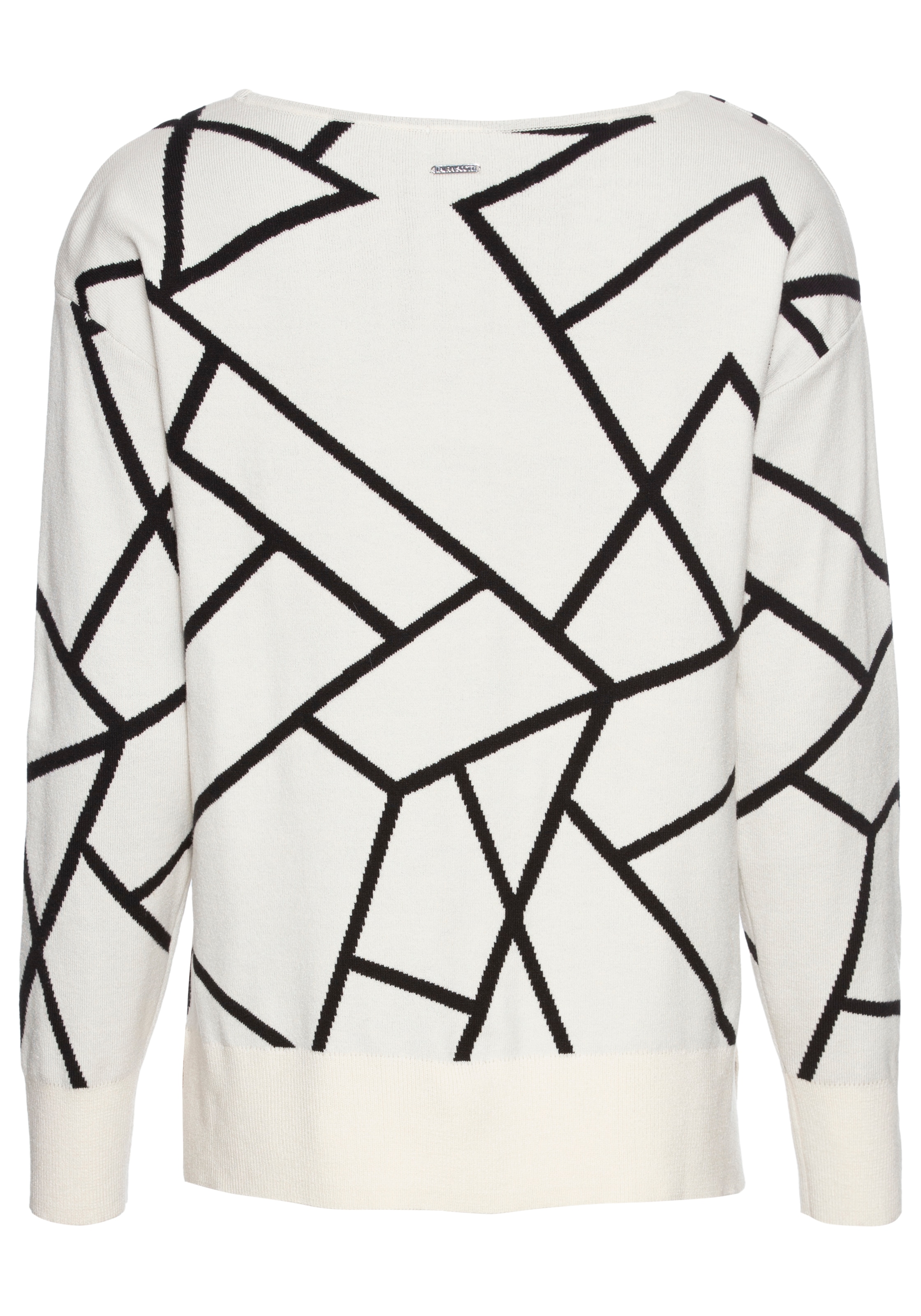Laura Scott Jacquardpullover, mit Rundhalsausschnitt