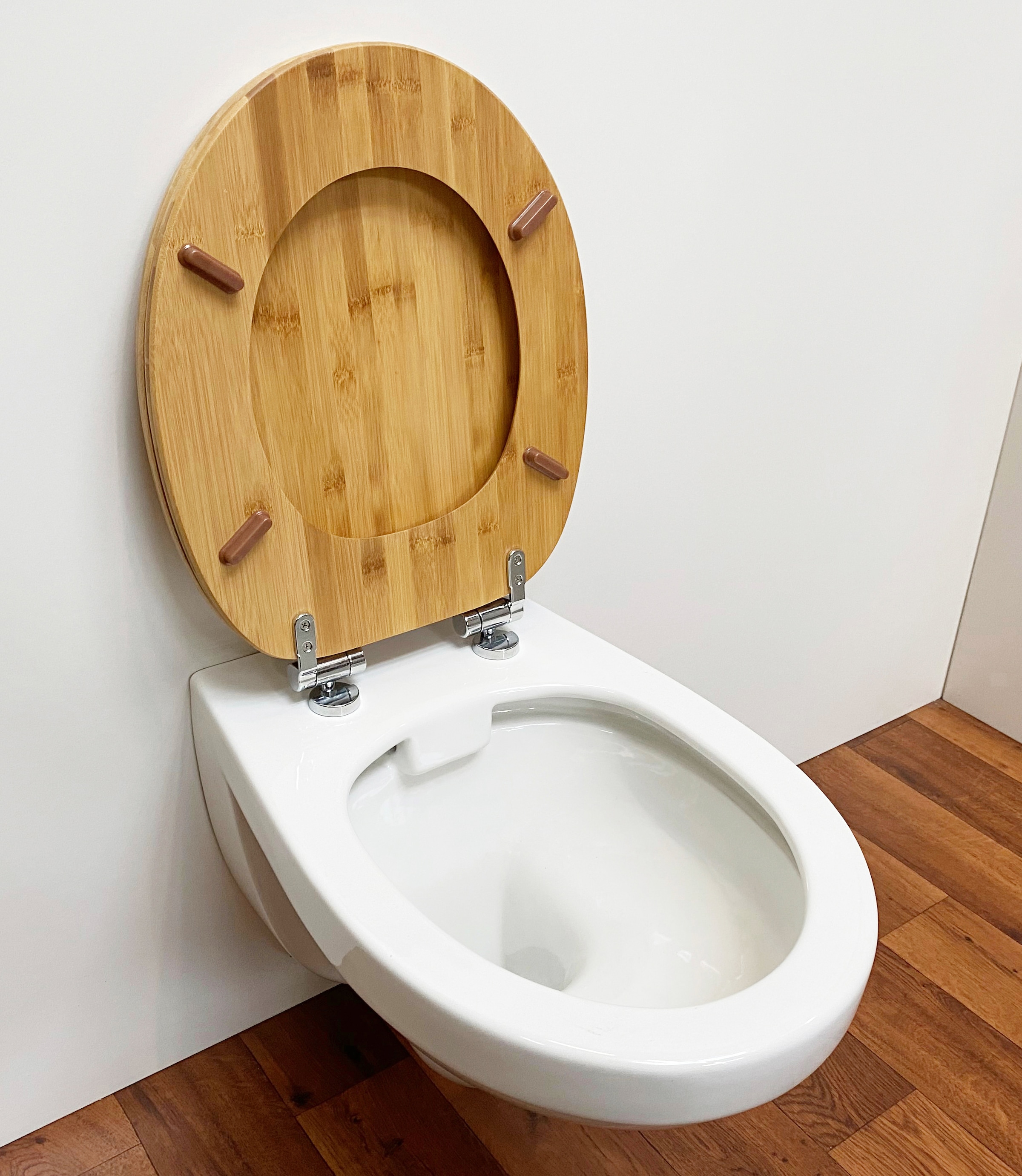 ADOB WC-Sitz »Bambus dunkel«, mit Absenkautomatik, geeignet für alle handelsüblichen WC's