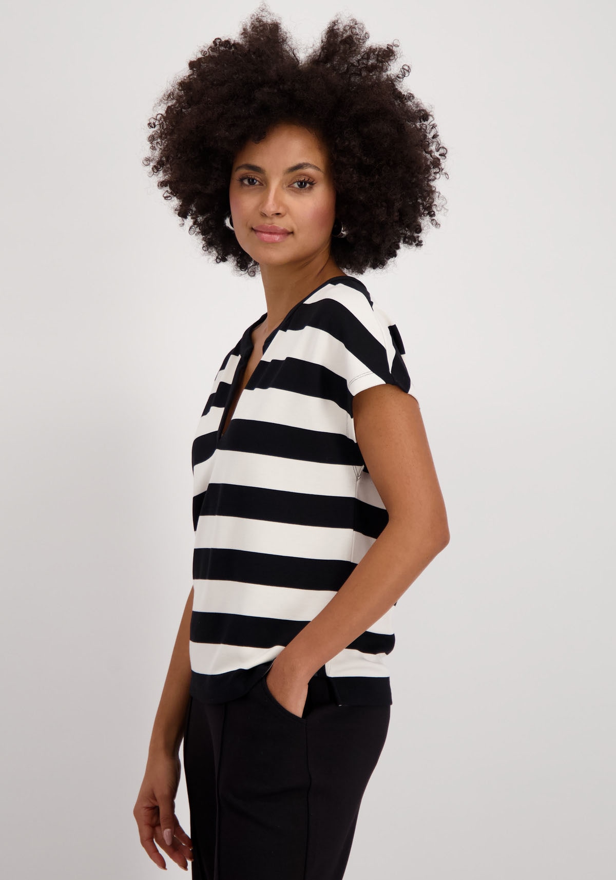Monari Sweatshirt, mit Streifen