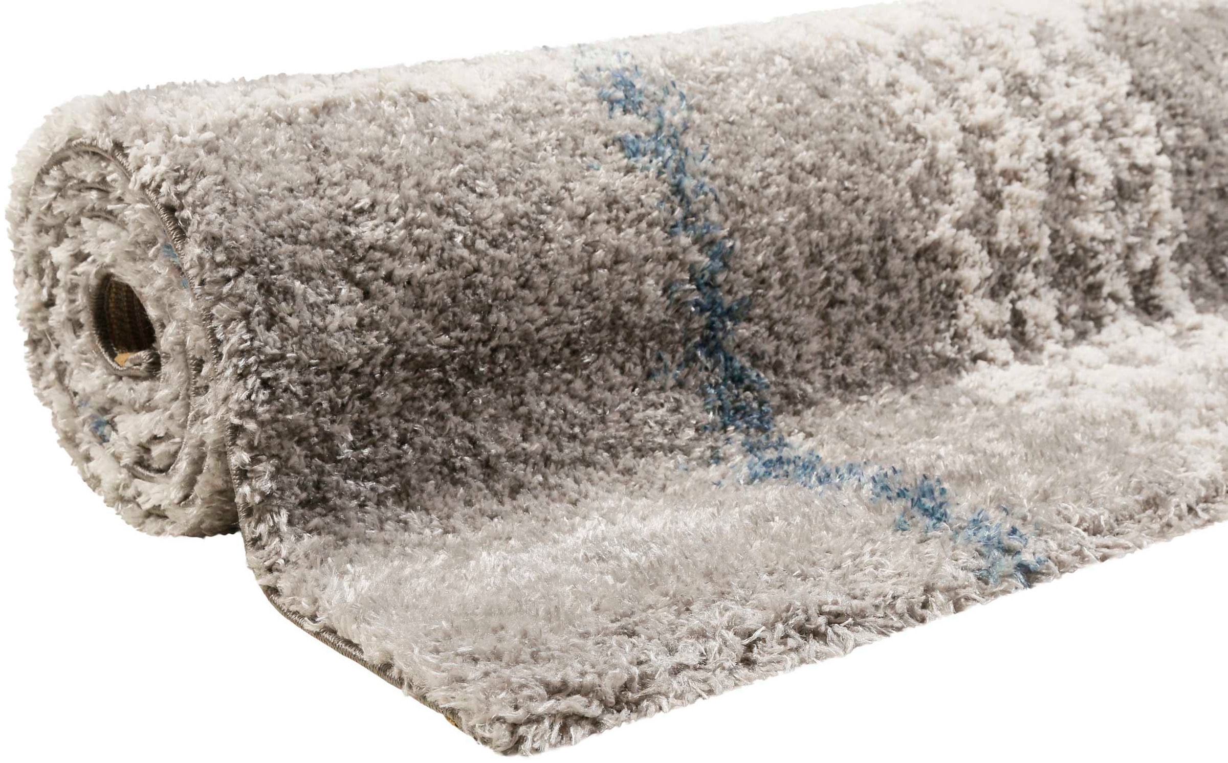 Esprit Hochflor-Teppich »Nora ESP-80336«, rechteckig, 30 mm Höhe, Shaggy, Langflor, mit Karo-Muster, Wohnzimmer