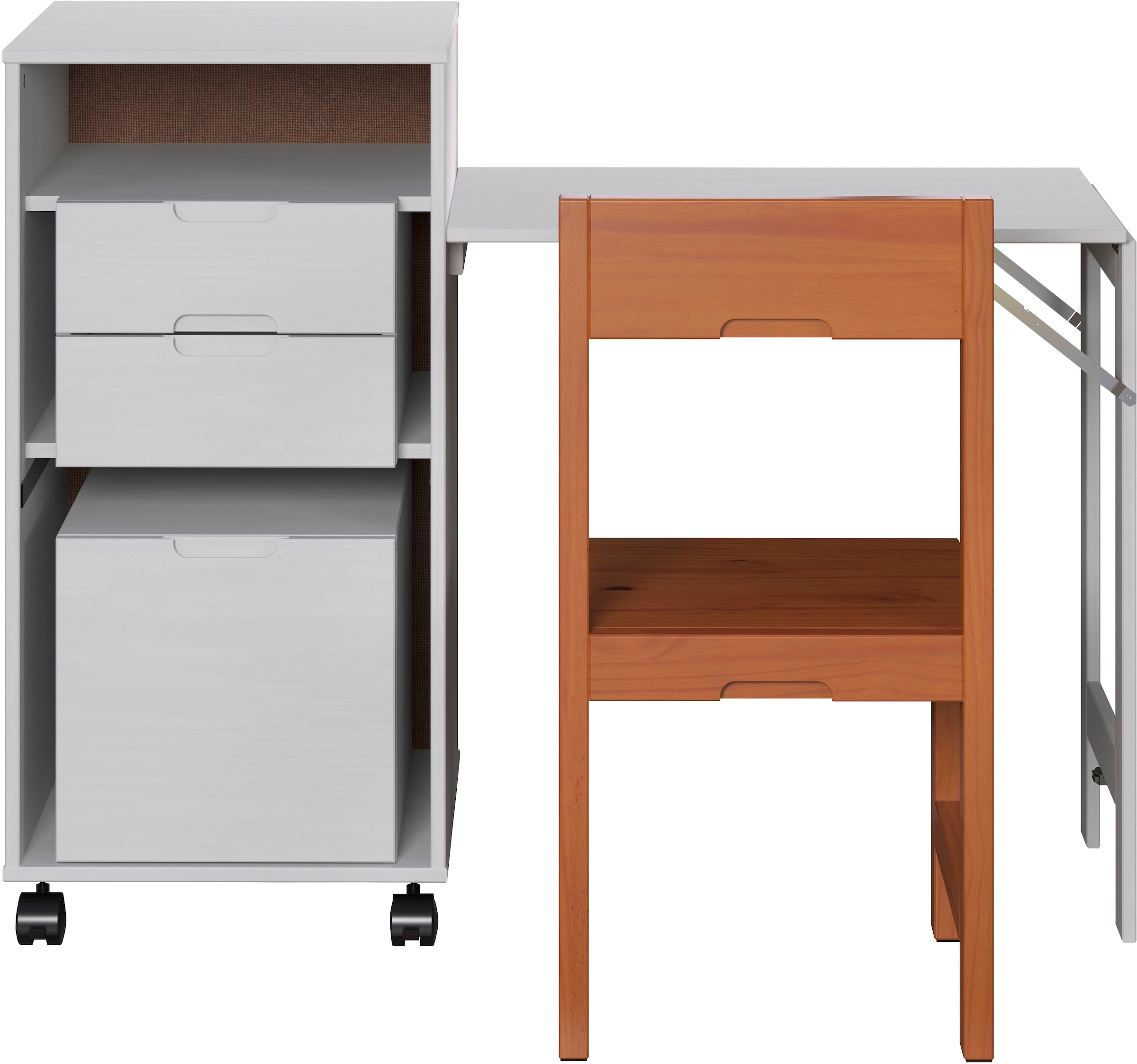 INTER-FURN Schreibtisch »Ostra«, smart mit aufklappbarer Arbeitsplatte von 50 zu 122 cm erweiterbar