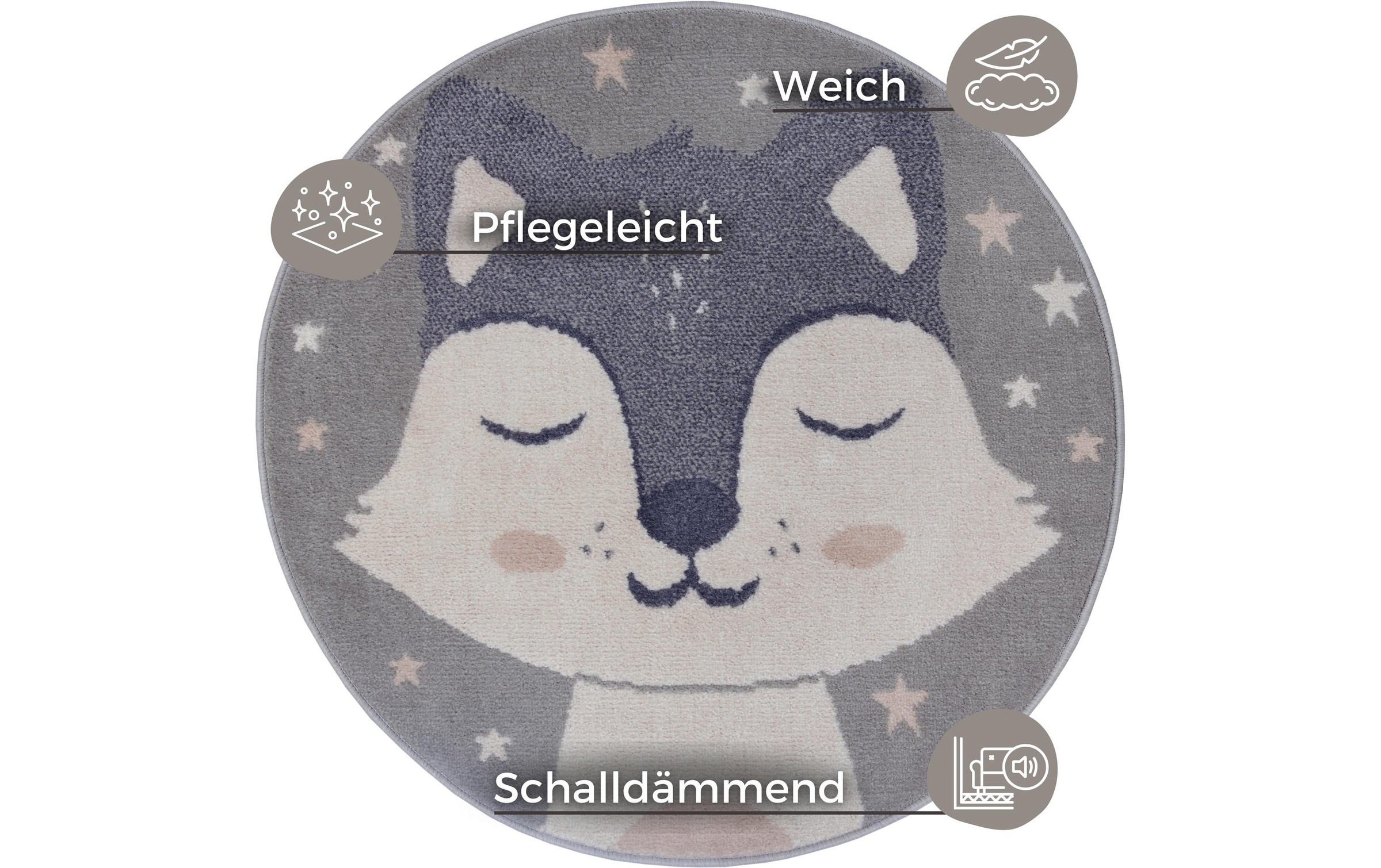 HANSE Home Kinderteppich »Fuchs Ø 140 cm«