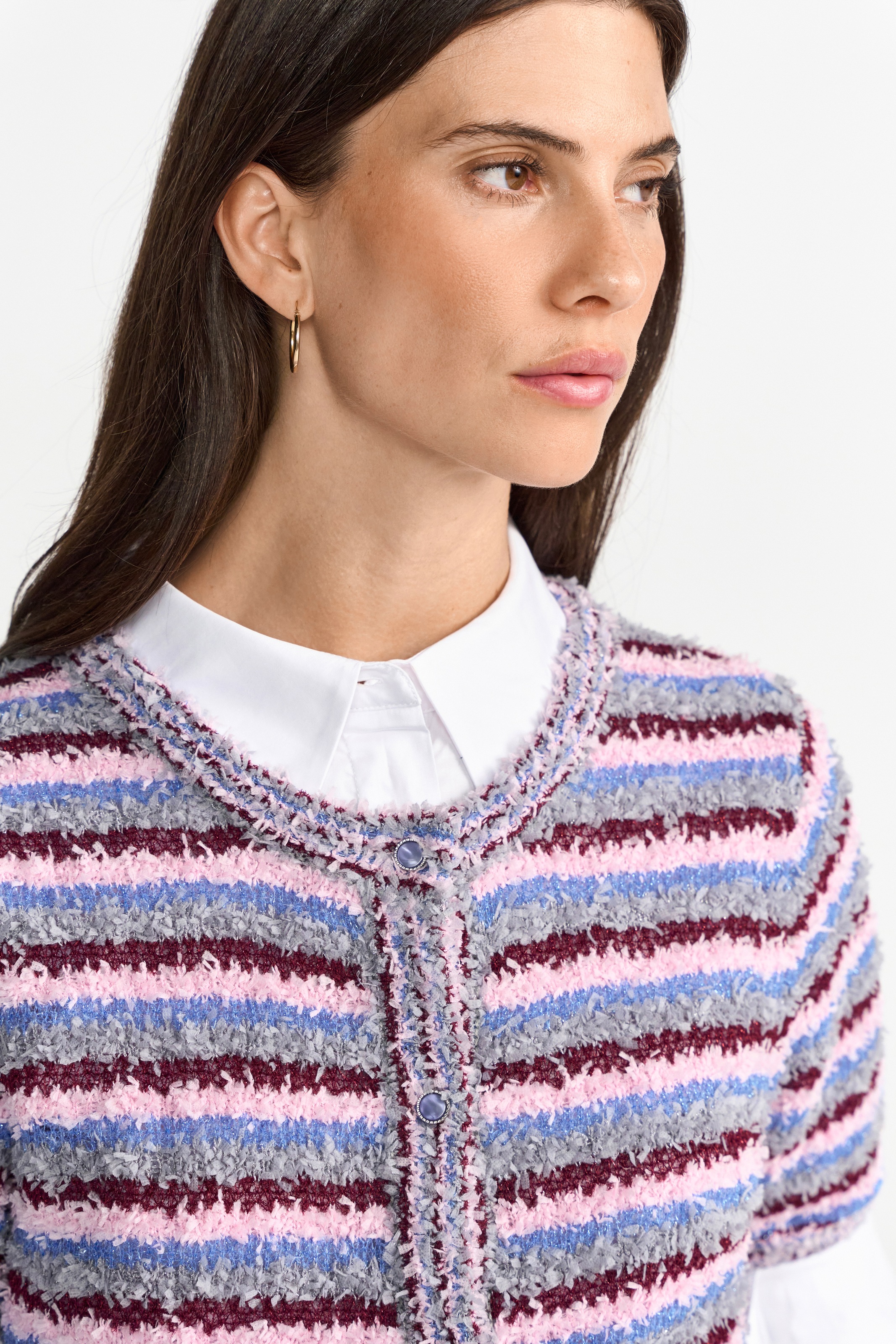 RICHROYAL Strickjacke, Mit Rundhalsausschnitt