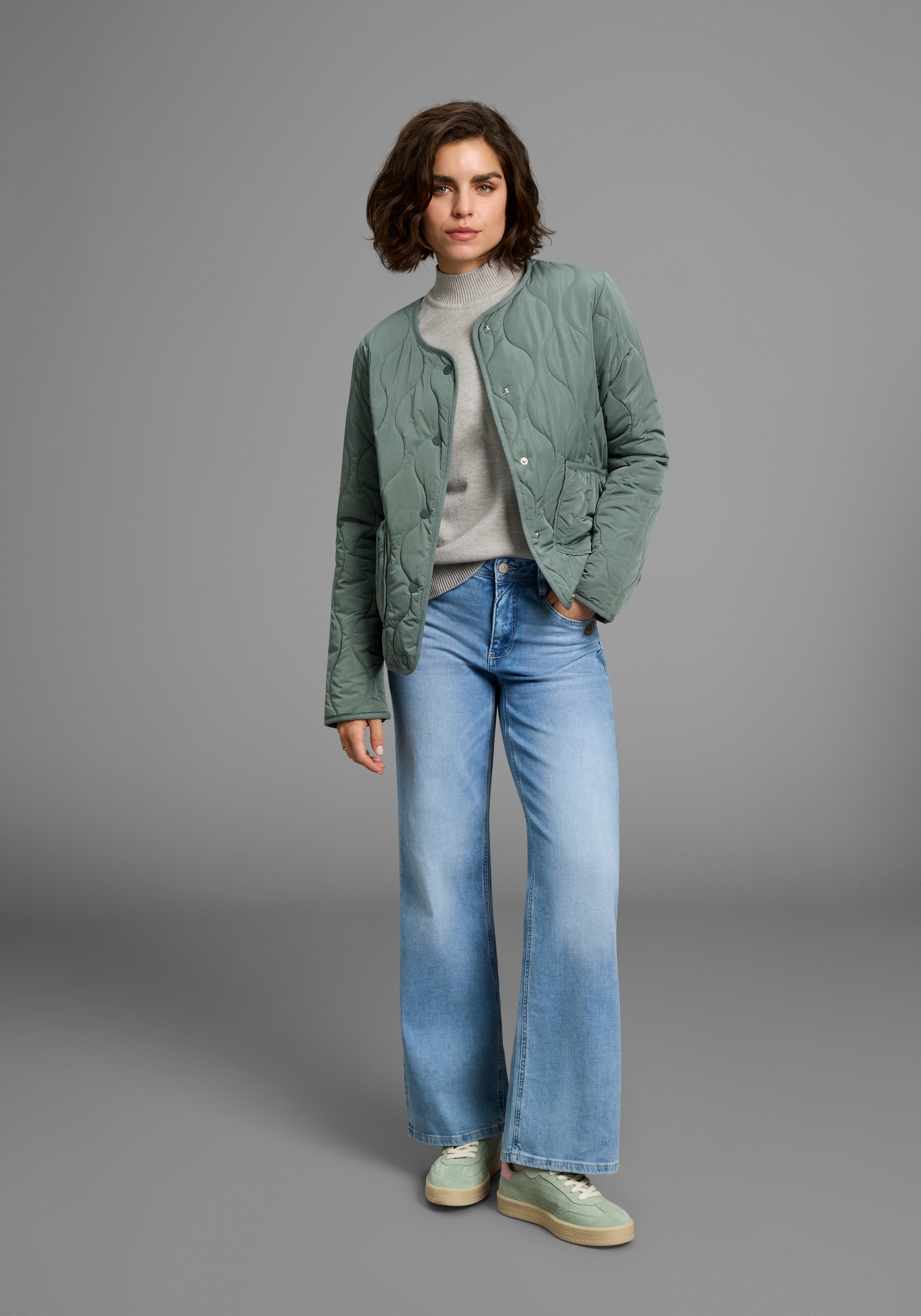 Laura Scott Stehkragenpullover, mit Volumenarm