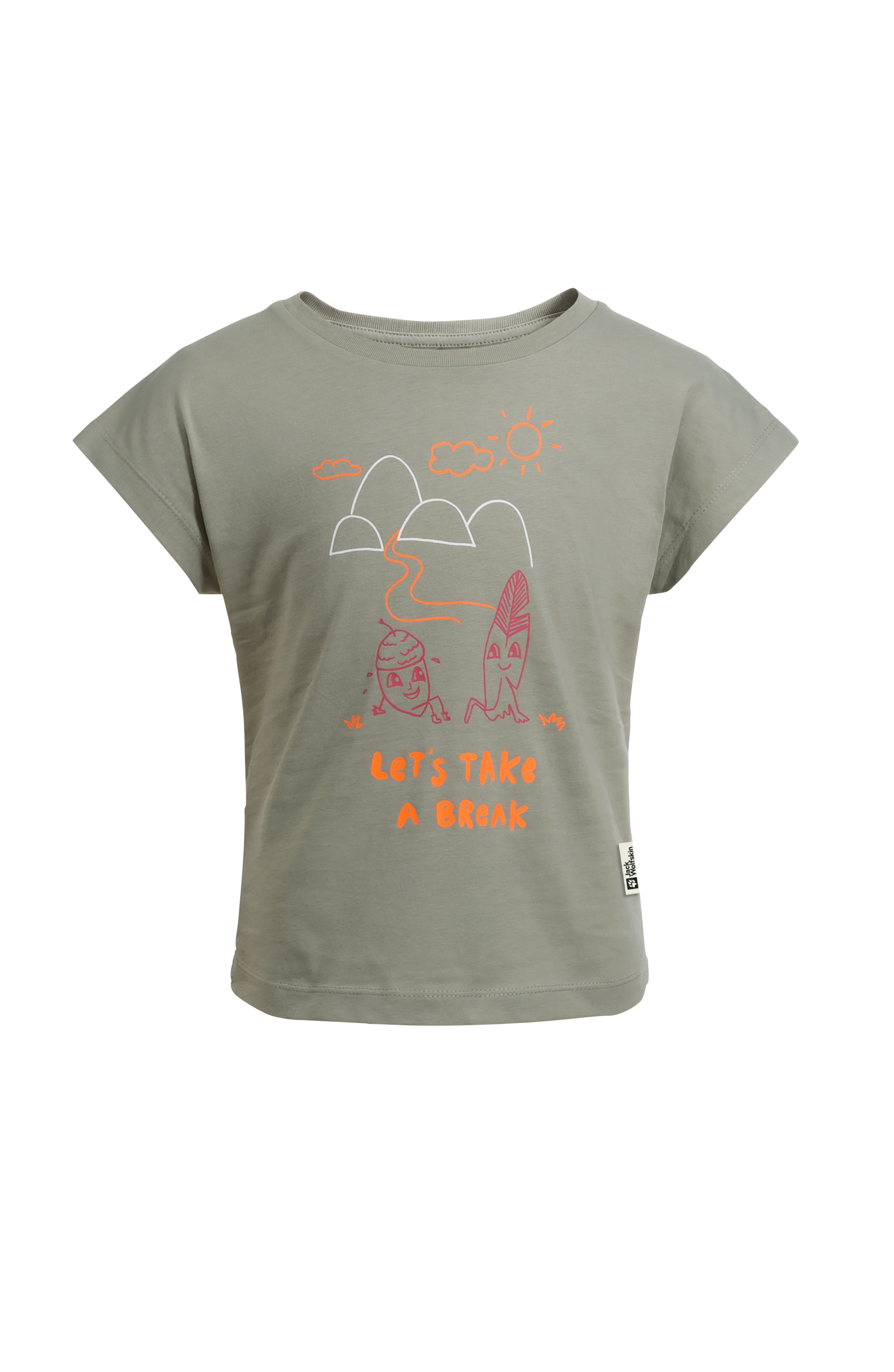Jack Wolfskin T-Shirt »TAKE A BREAK T G« für Mädchen mit einem süssen Aufdruck