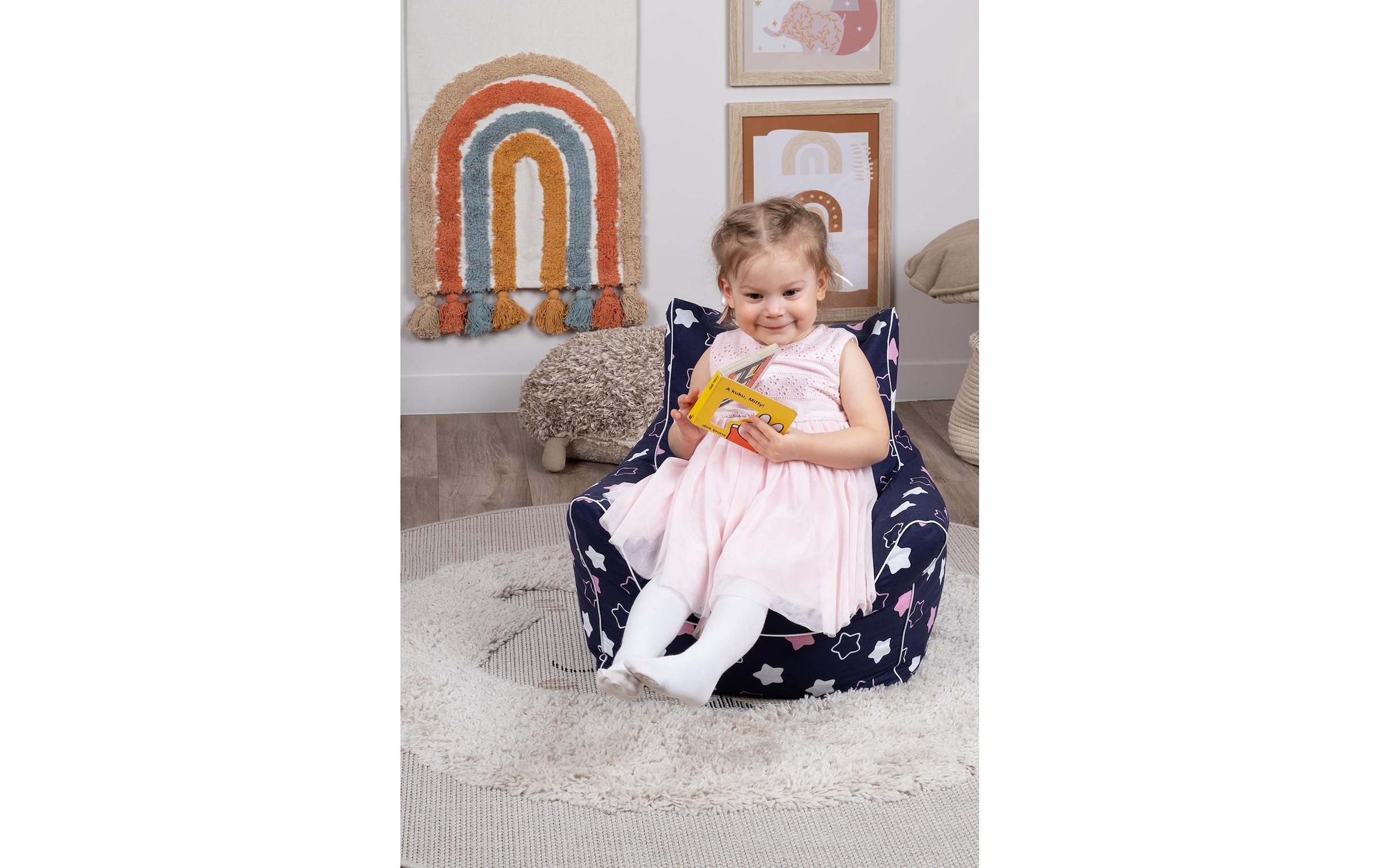 Knorrtoys® Sitzsack »«Star blue pink»«
