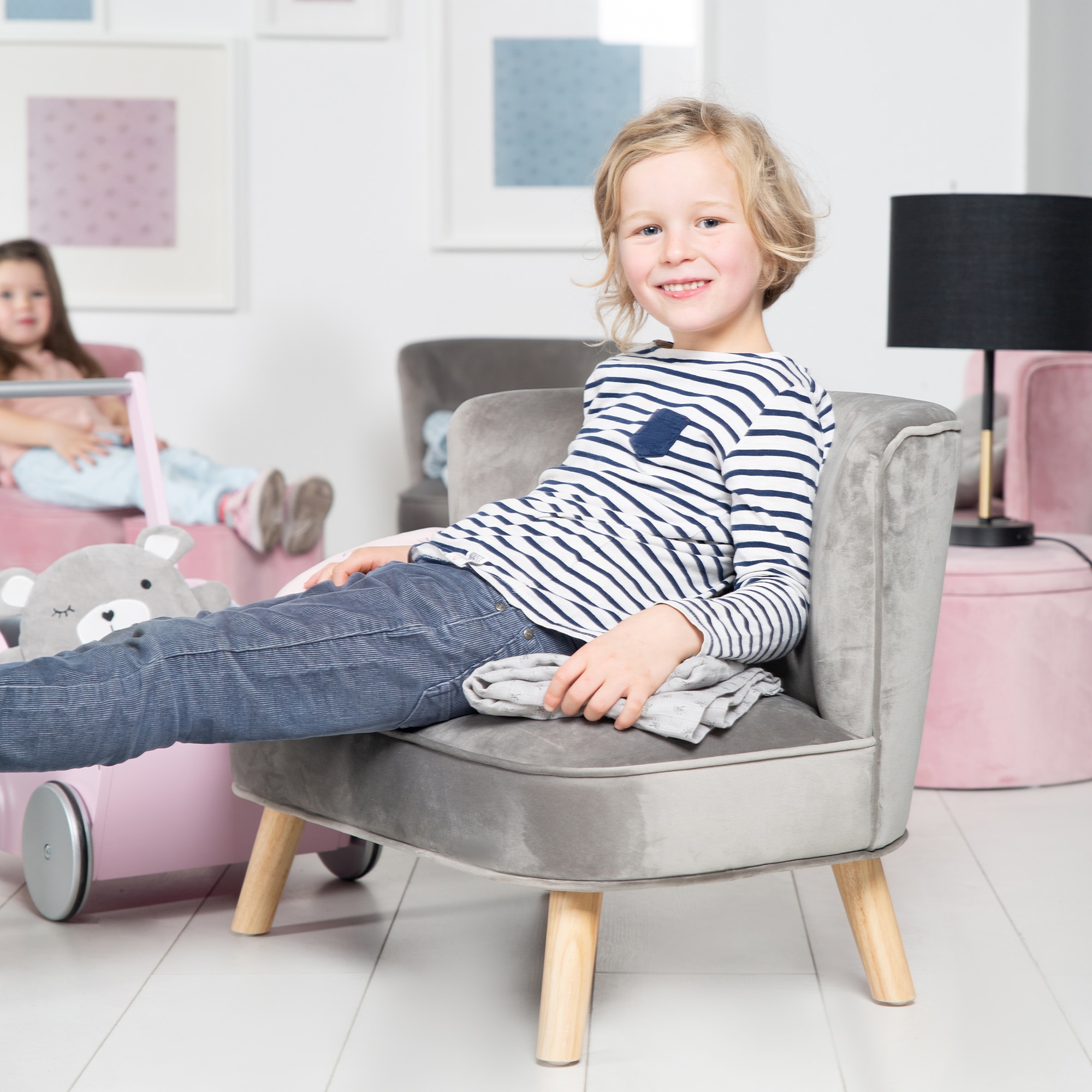 roba® Kindersofa »Lil Sofa«, mit Holzfüssen