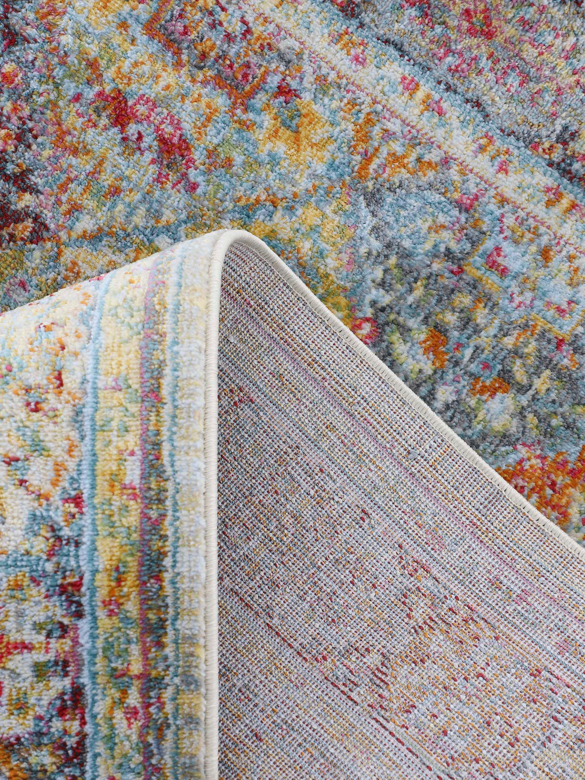 carpetfine Teppich »Harleen«, rund, 8 mm Höhe, Vintage Look, Wohnzimmer