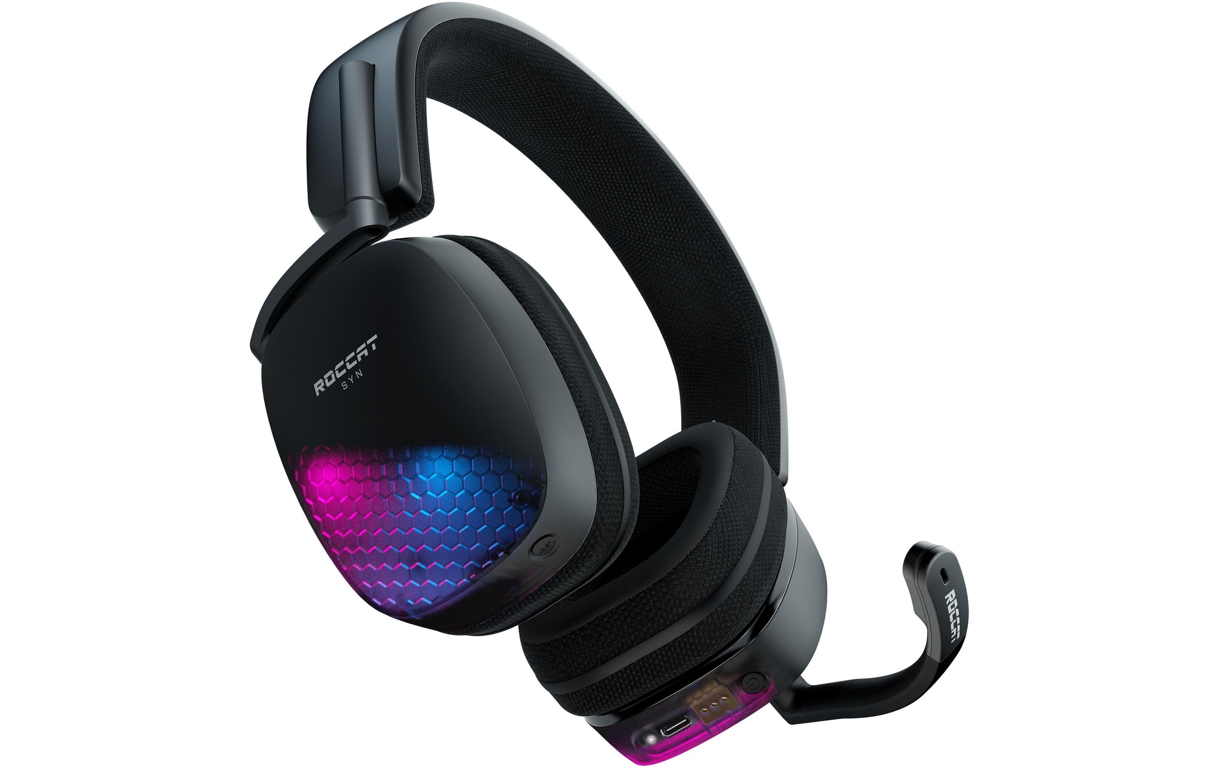 ROCCAT Gaming-Headset »Syn Max Air Schwarz«, Wireless, Mikrofon abnehmbar