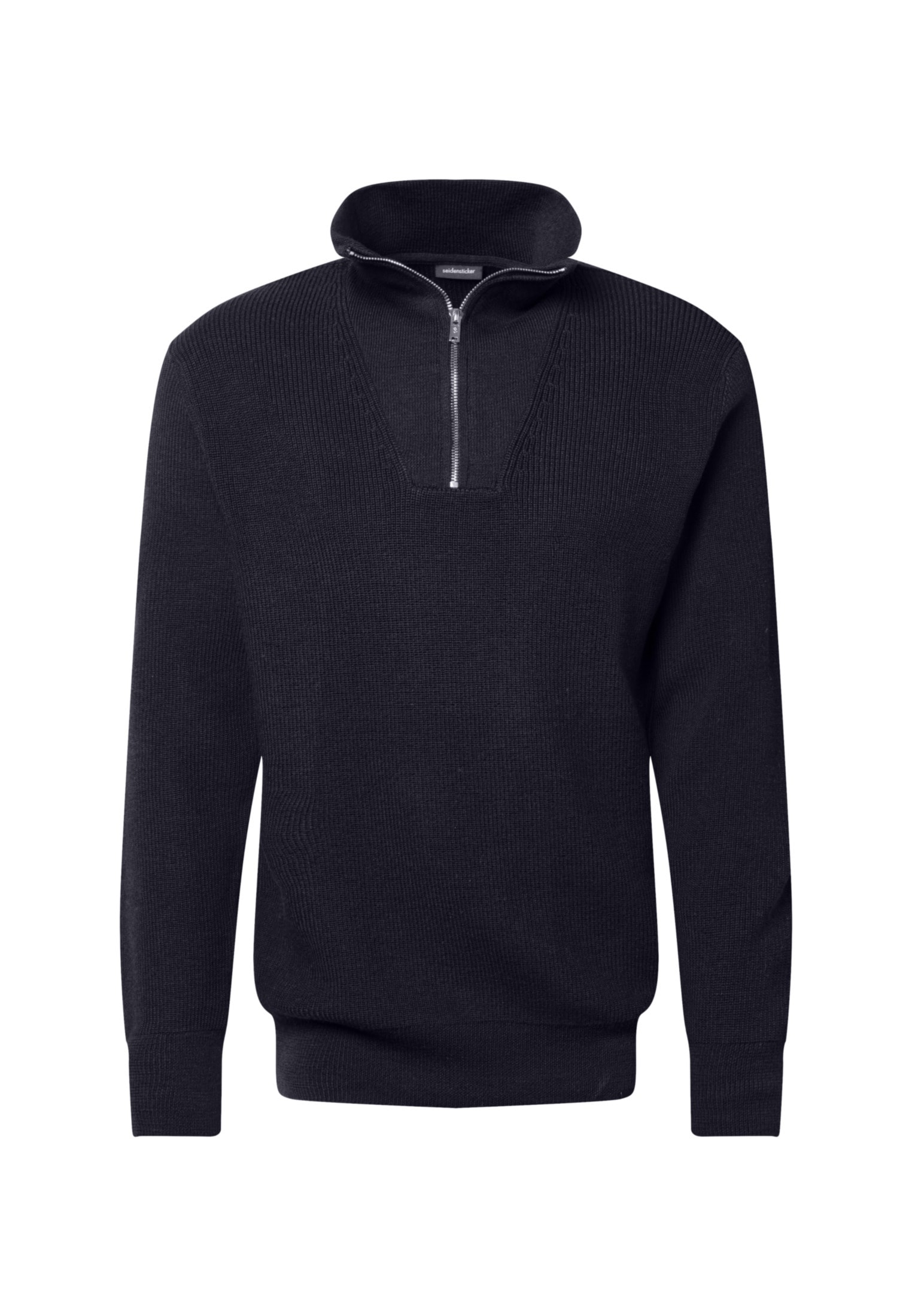 seidensticker Strickpullover »Regular«, Langarm Stehkragen Uni