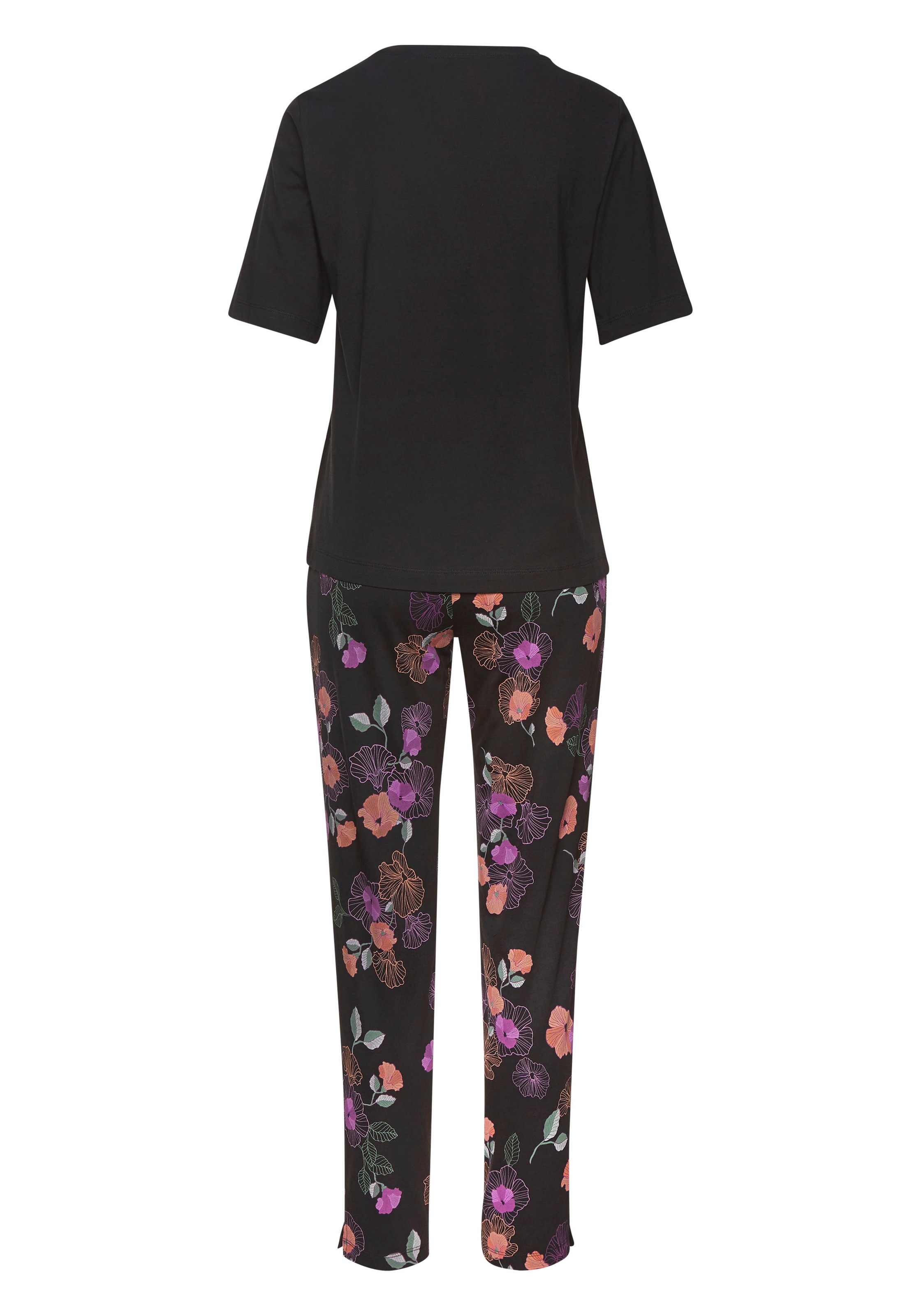 Vivance Dreams Pyjama, (2 tlg.), mit Blumen-Druck