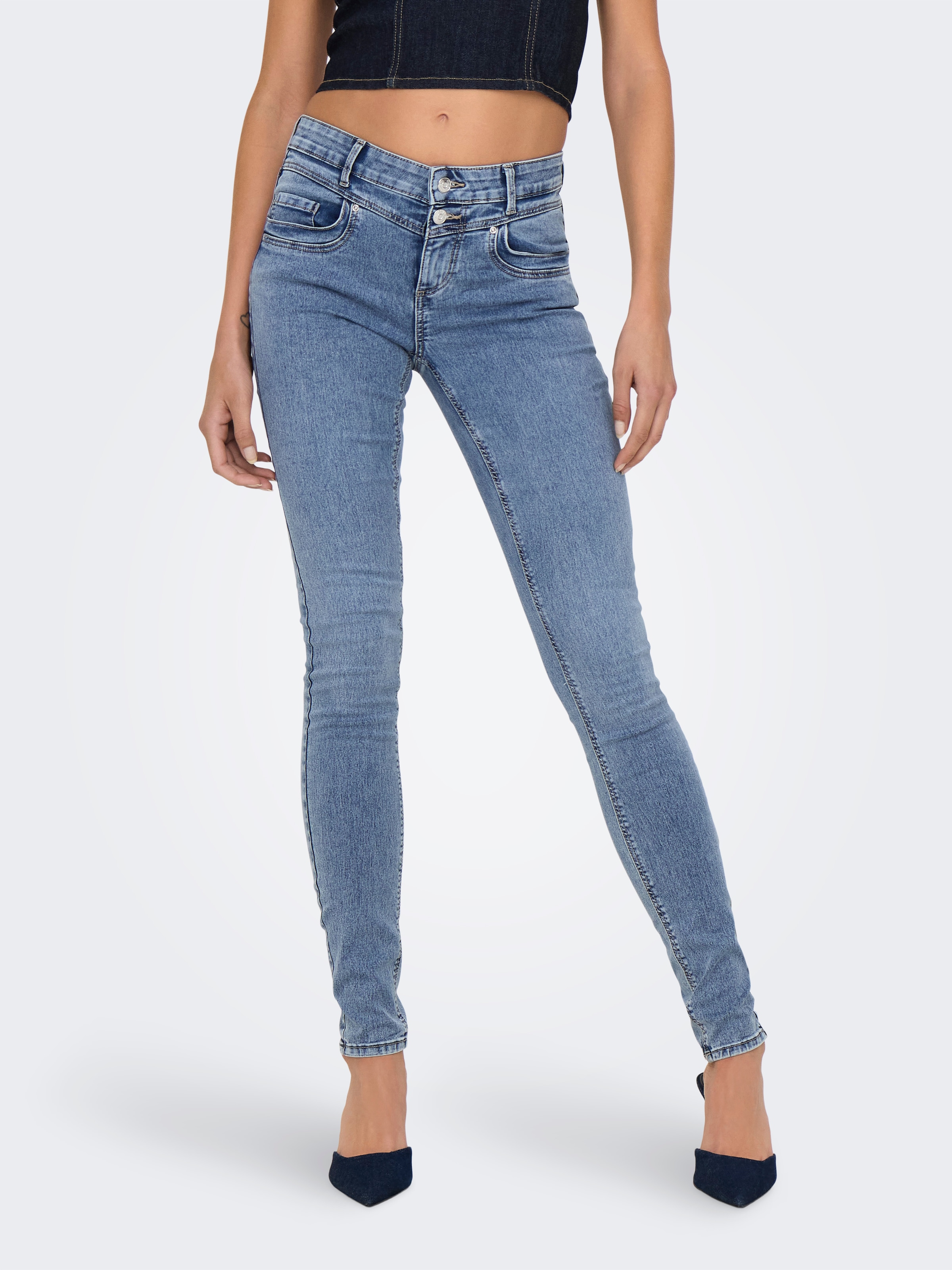 ONLY Skinny-fit-Jeans »ONLROYAL REG DB FYOKE SK DNM PIM«