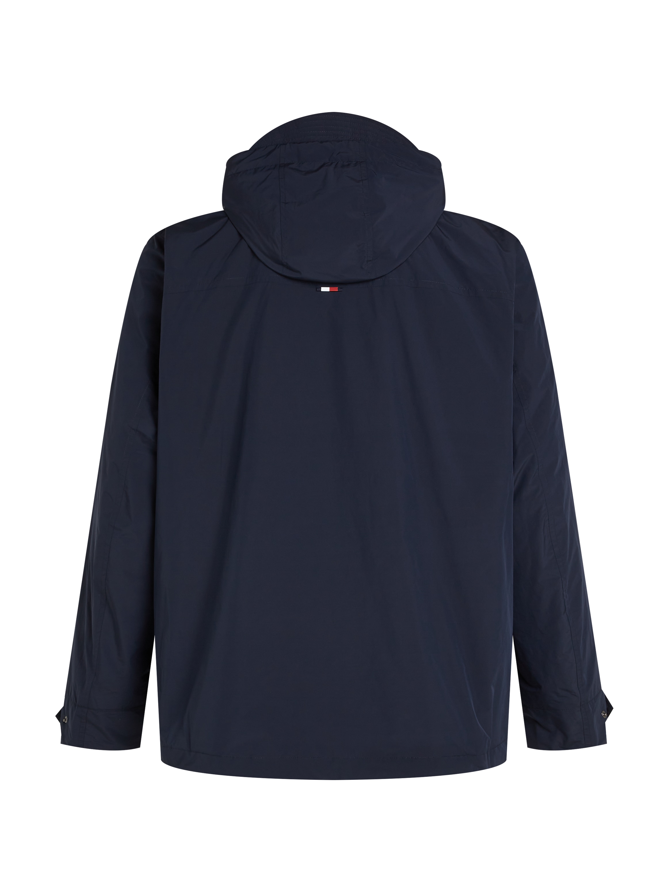 Tommy Hilfiger Big & Tall Allwetterjacke »BT-LW PACKABLE HOODED JKT-B«, mit Kapuze, in Grossen Grössen, Logostickerei