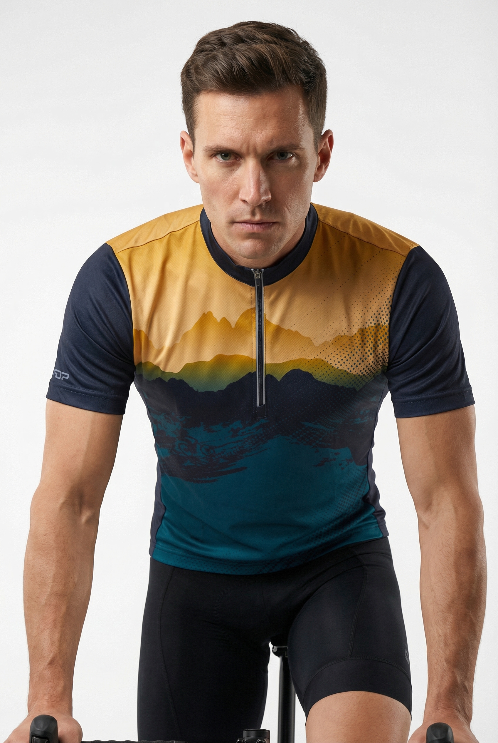 Cmp B. Blau, Petr Radtrikot Für Radsport Geeignet, Aus Polyester