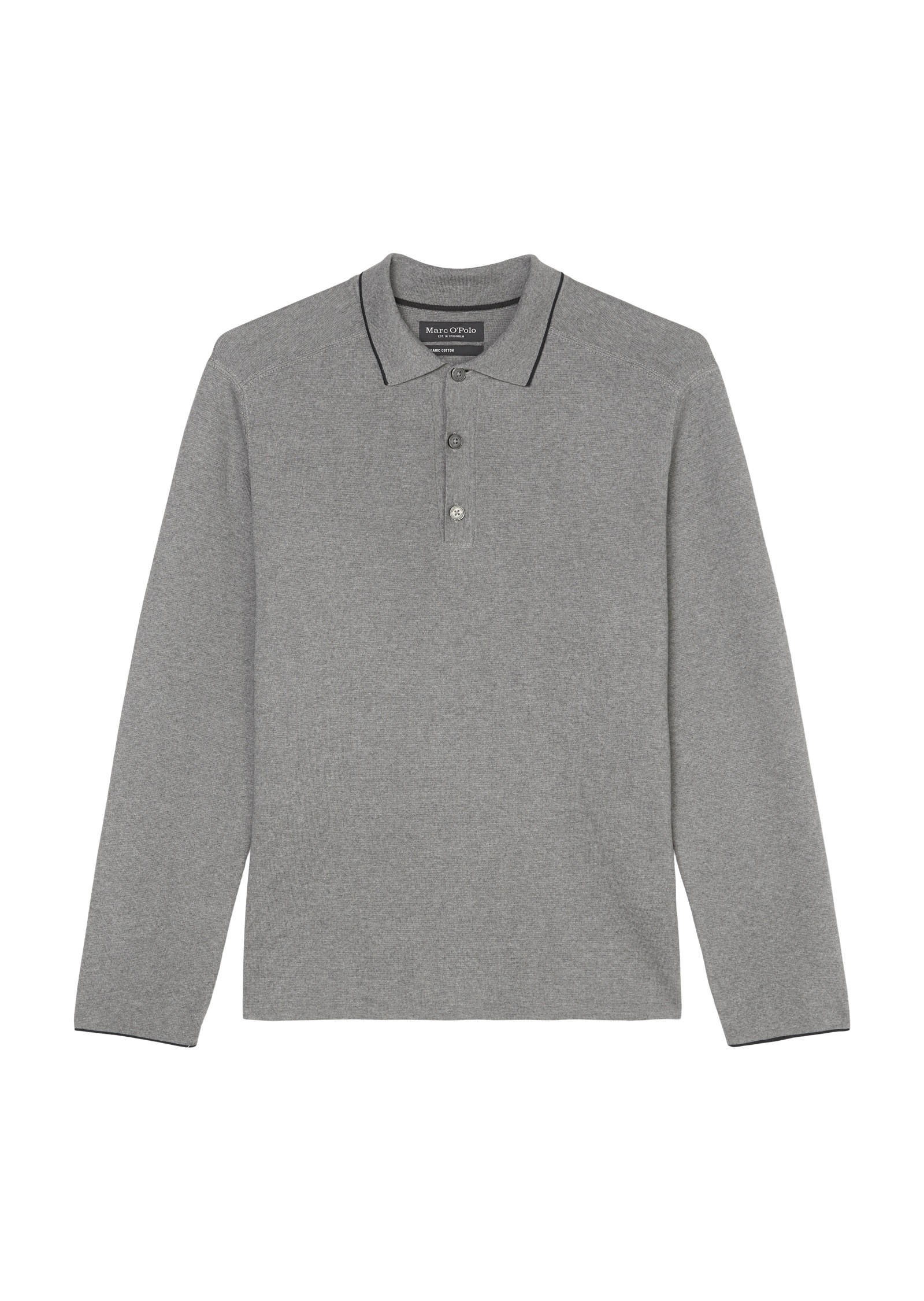 Marc O'Polo Polokragenpullover, elegante, dicht gestrickte Milano-Struktur